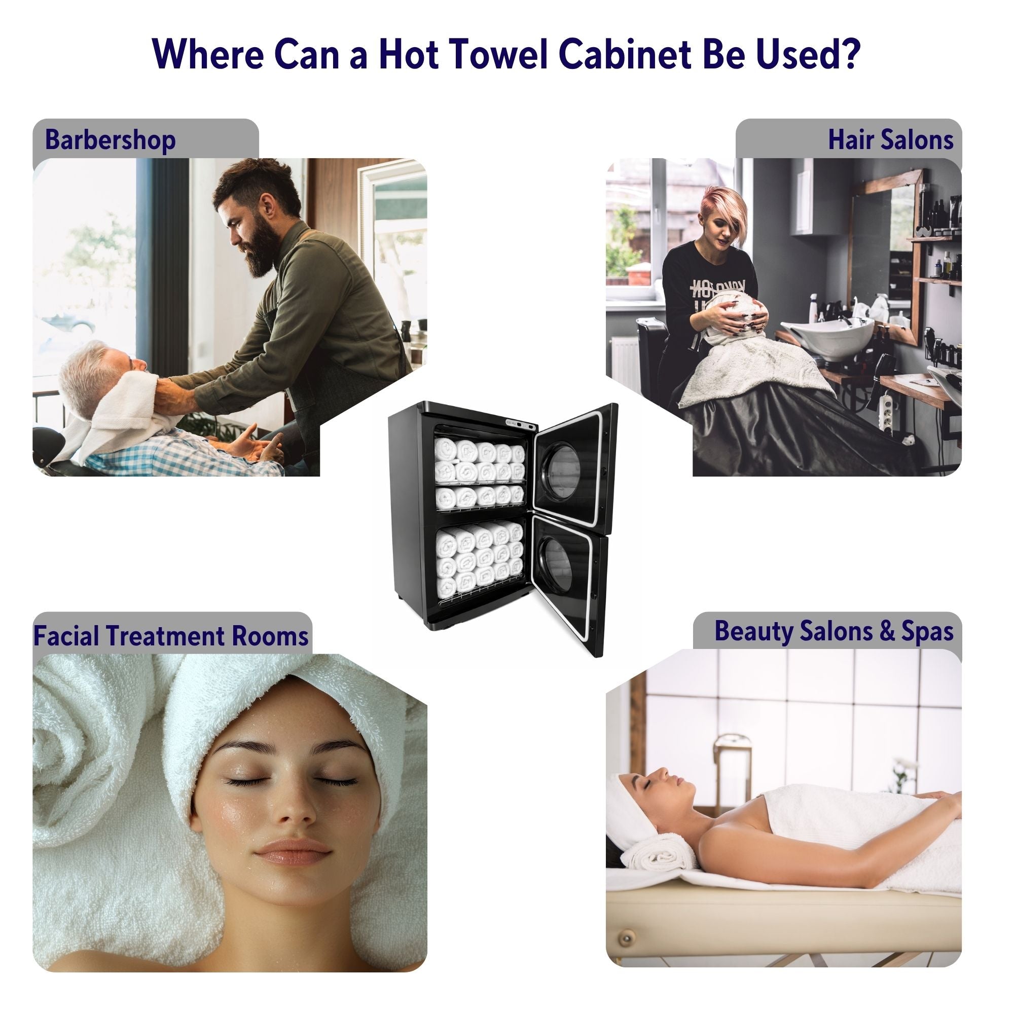 Eson - Professional 46L Hot Towel Warmer Cabinet with UV Steriliser