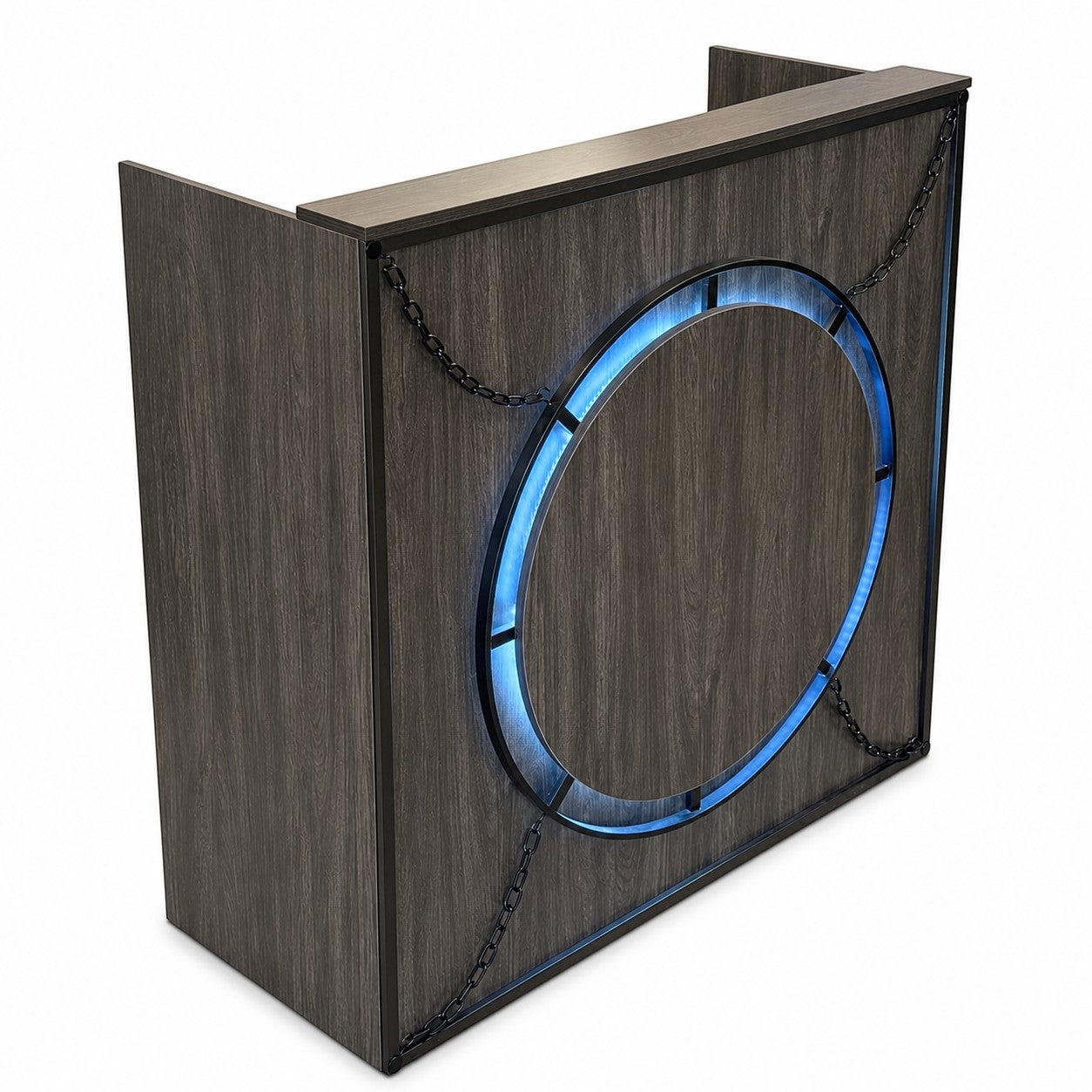 Reception Desk - Wood Effect Illuminated Counter