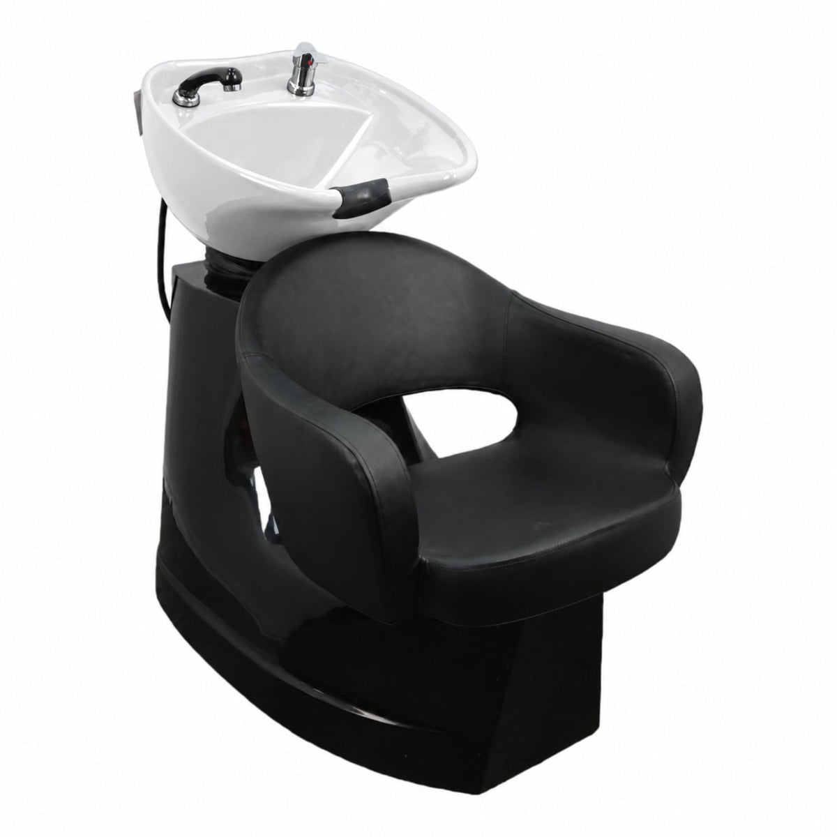 Backwash Chair - Rinse and Relax White Basin Adjustable Chair
