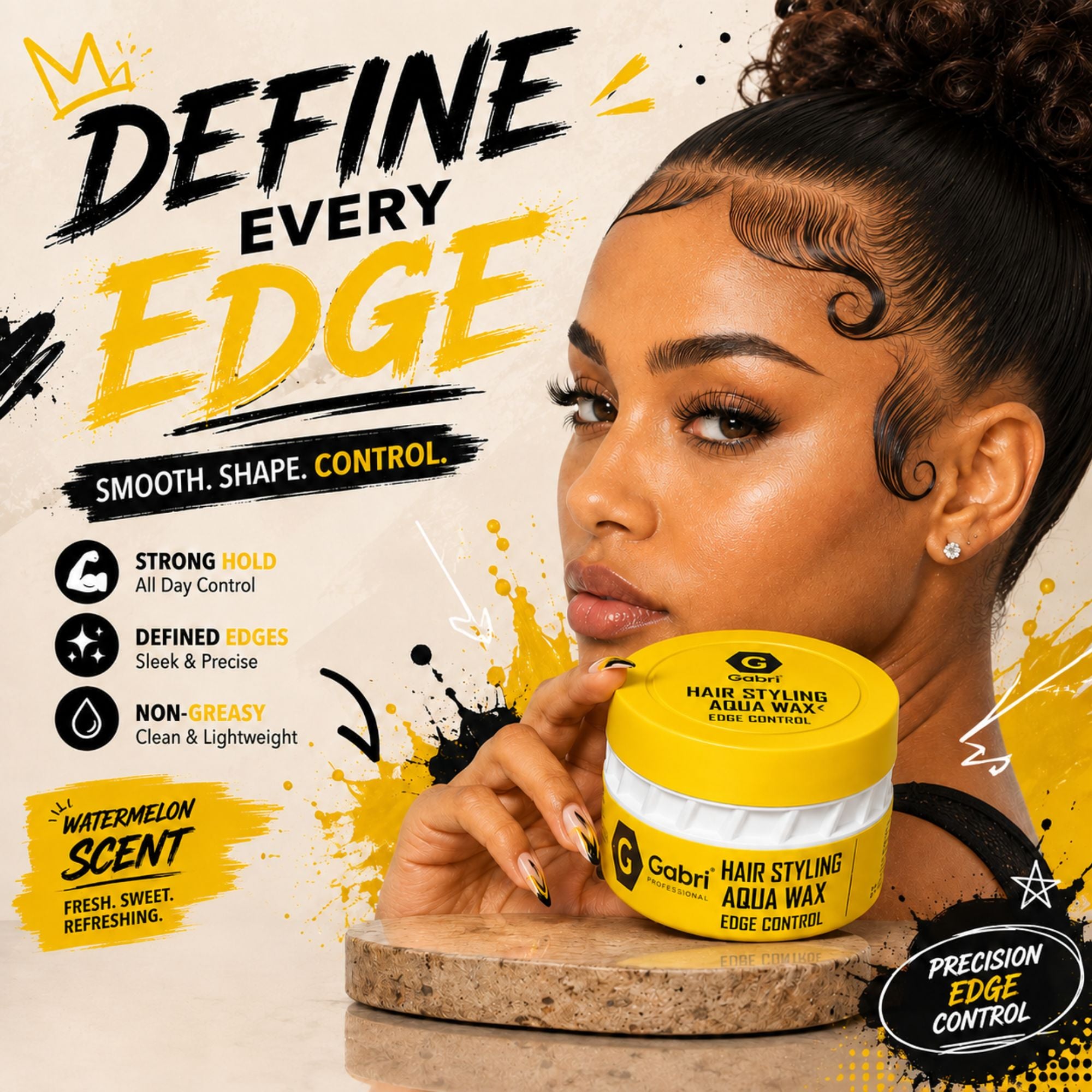 Gabri Professional - Hair Styling Aqua Wax Edge Control 150ml