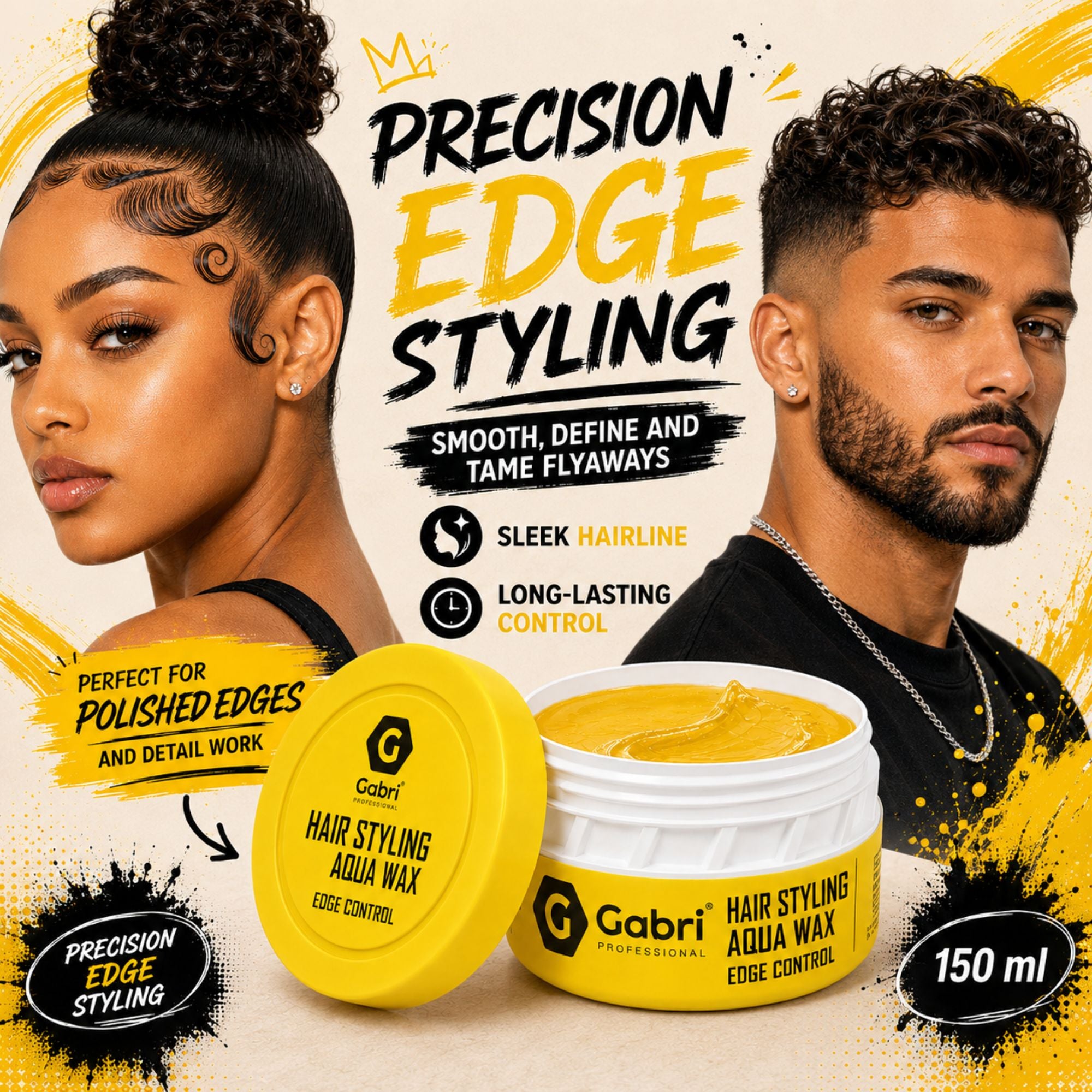 Gabri Professional - Hair Styling Aqua Wax Edge Control 150ml