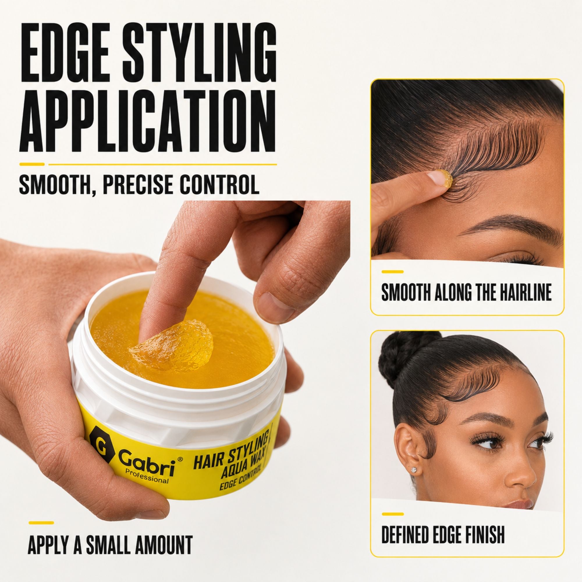 Gabri Professional - Hair Styling Aqua Wax Edge Control 150ml
