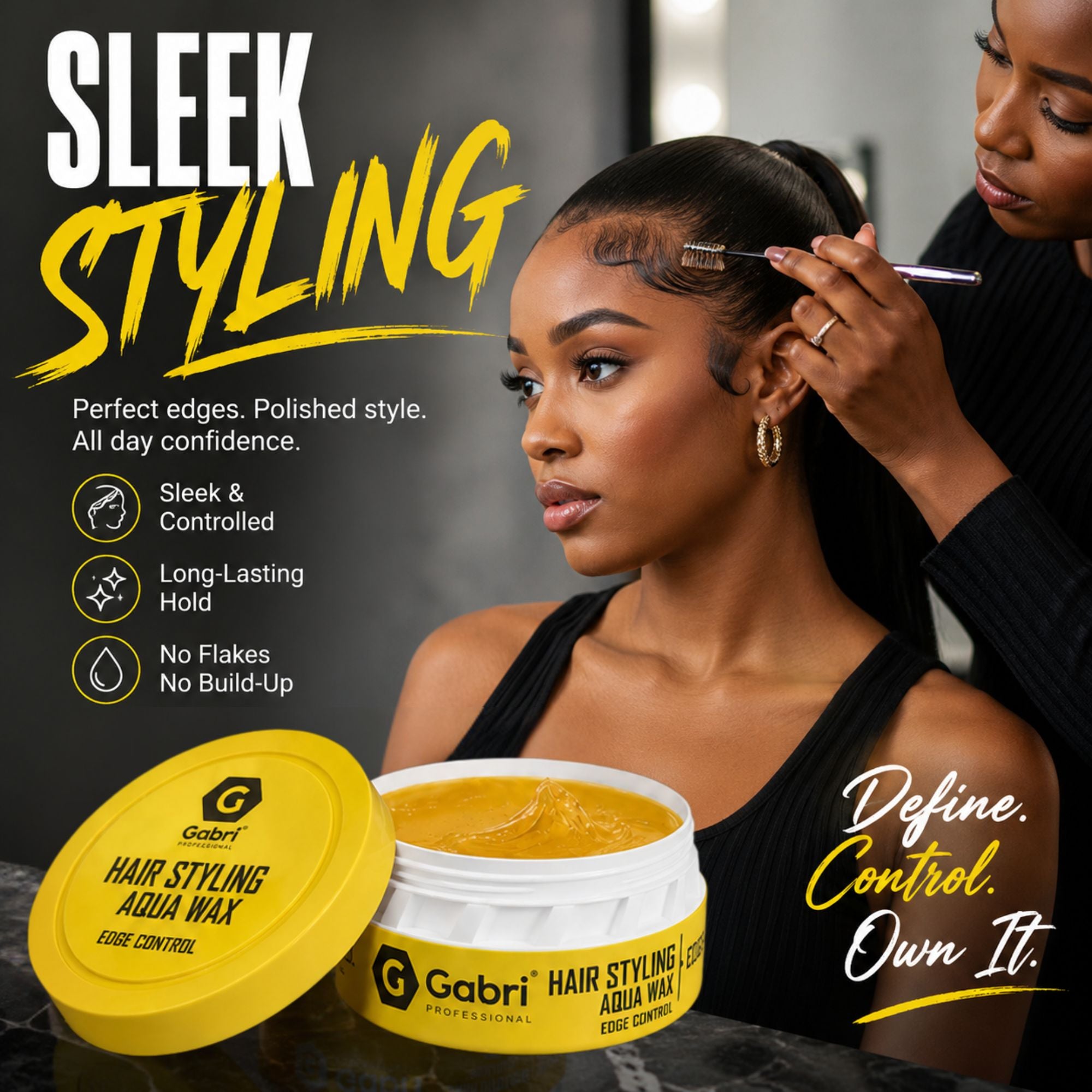 Gabri Professional - Hair Styling Aqua Wax Edge Control 150ml