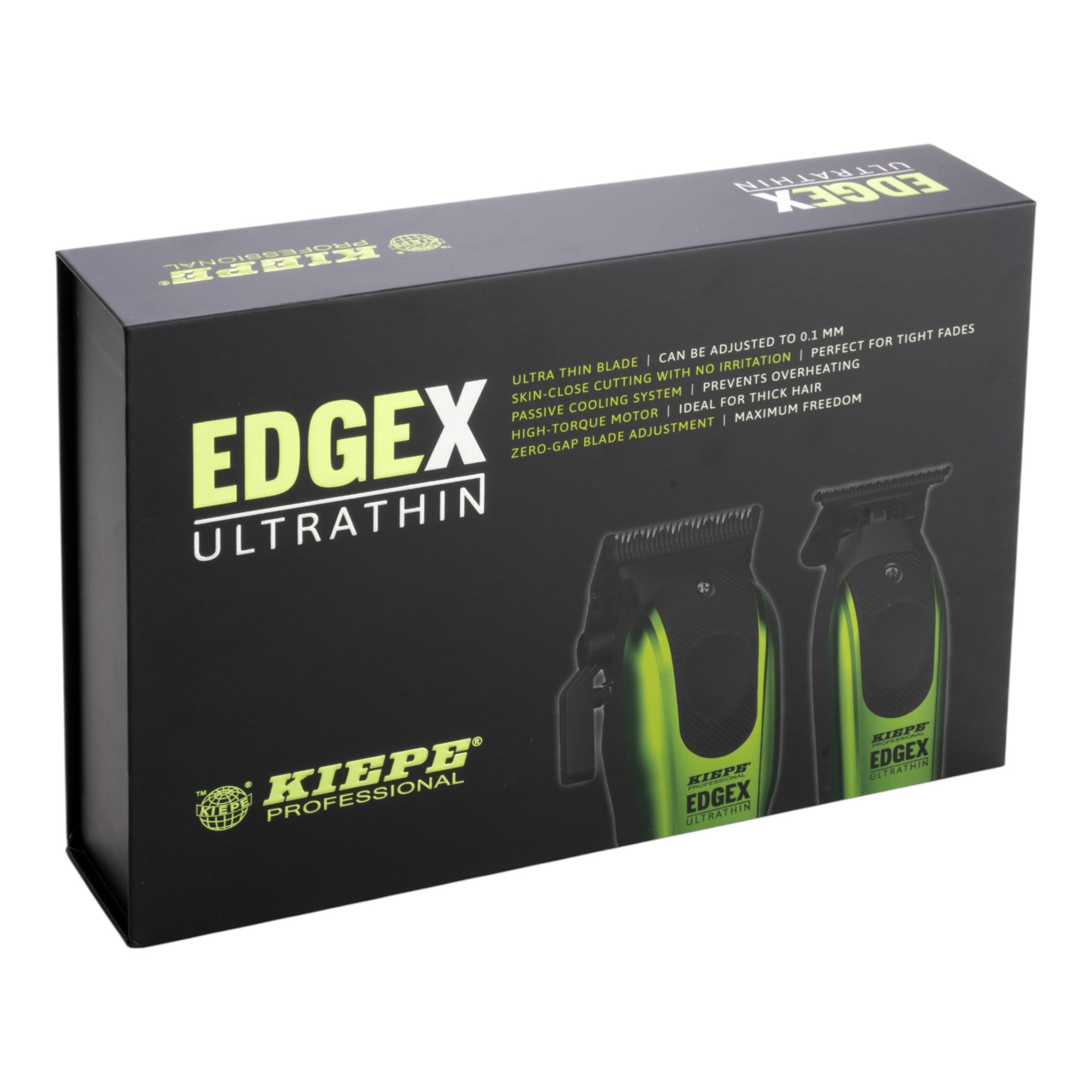 Kiepe - Professional Edge X Ultrathin Clipper & Trimmer Set - Lime Green