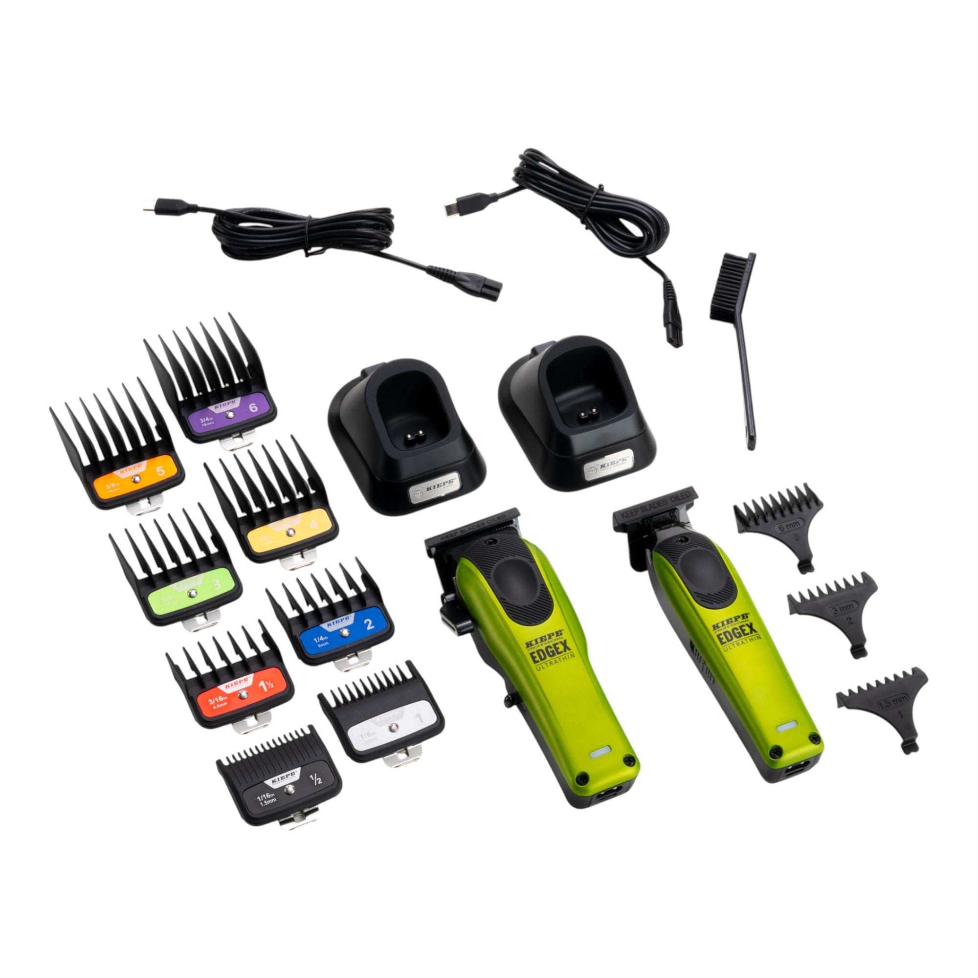 Kiepe - Professional Edge X Ultrathin Clipper & Trimmer Set - Lime Green