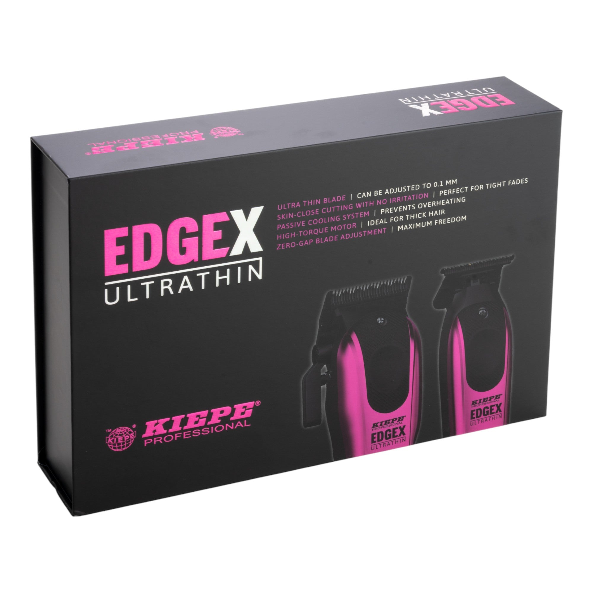 Kiepe - Professional Edge X Ultrathin Clipper & Trimmer Set - Metallic Pink