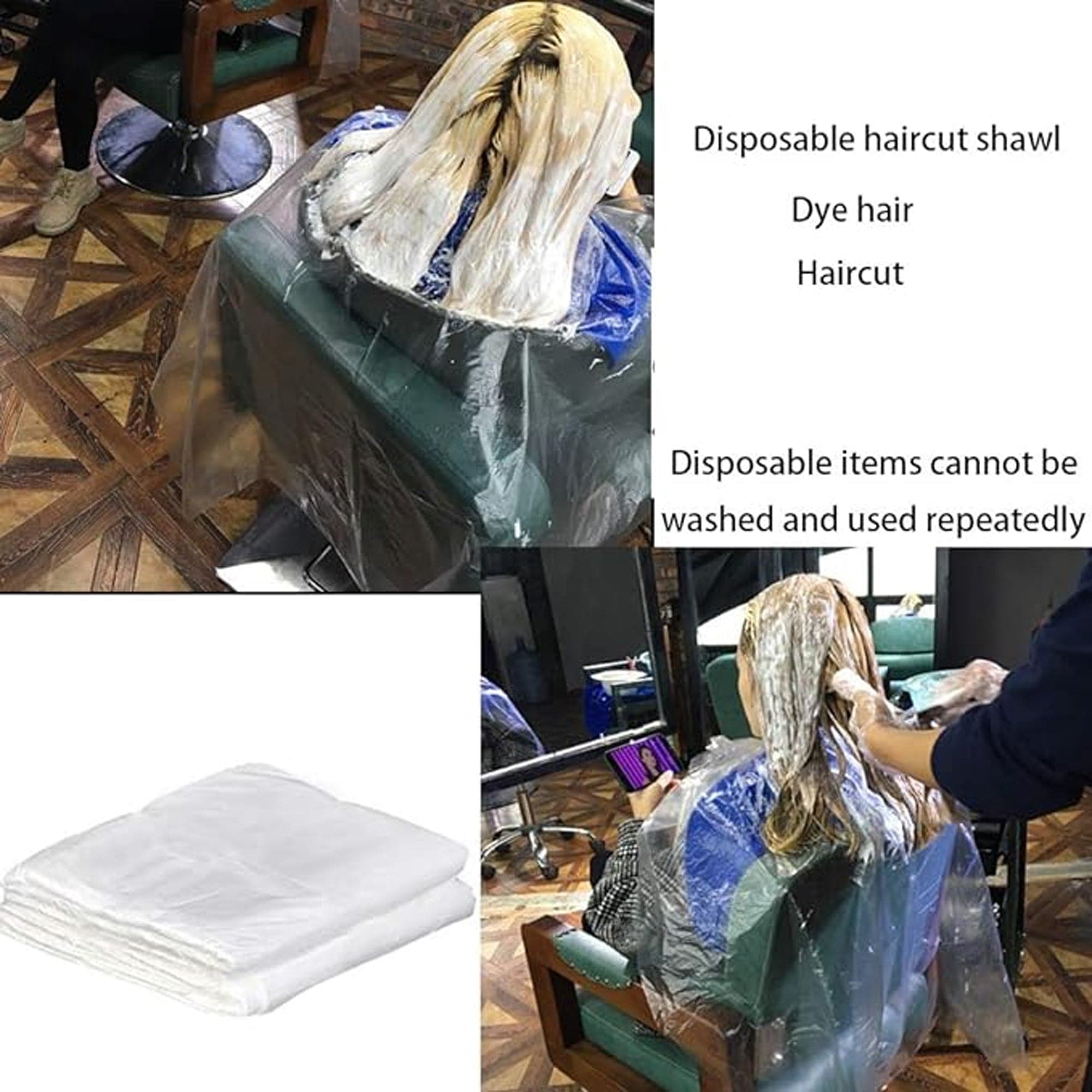 Eson - Disposable Hairdressing Capes Gown 50pcs (100x140cm)