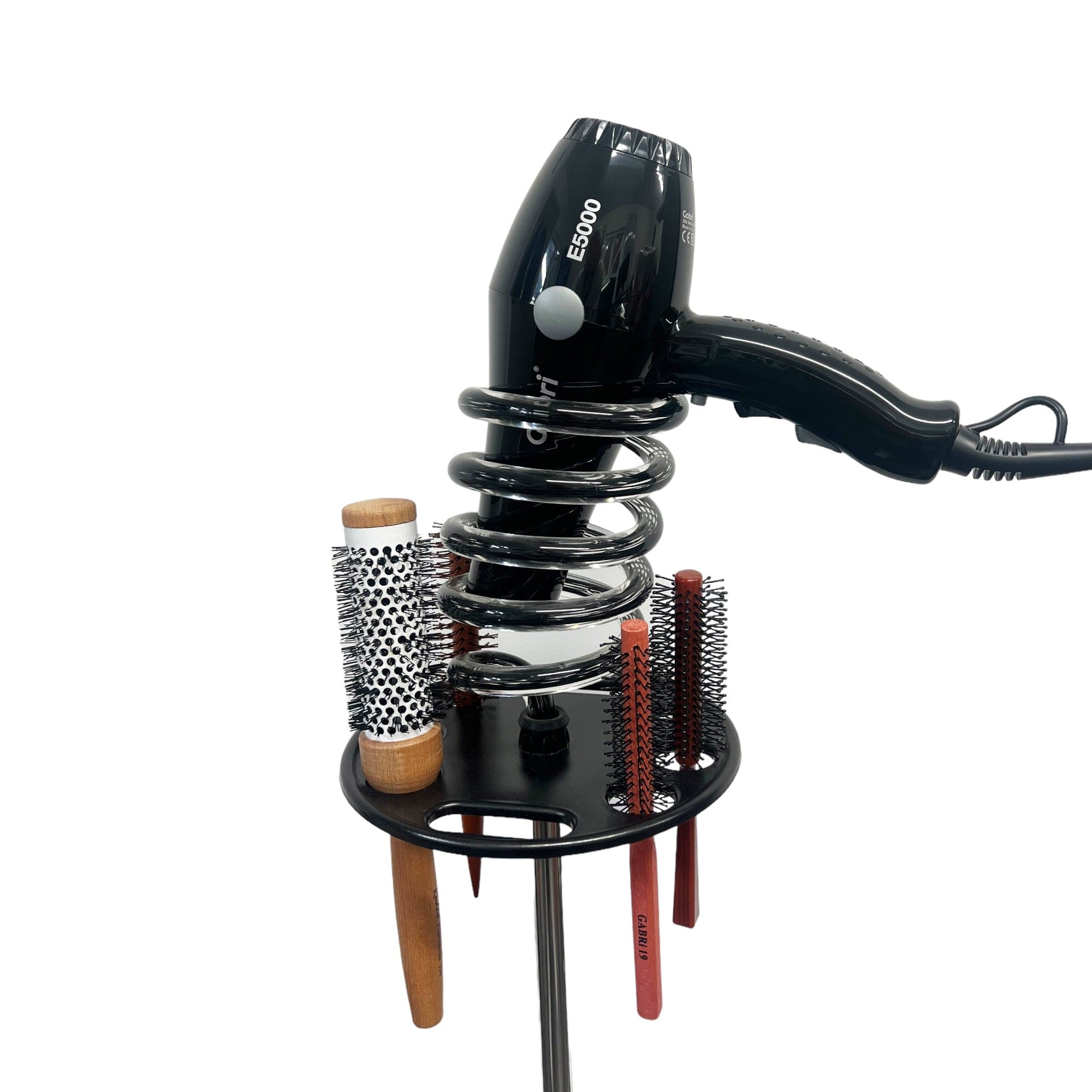 Eson - Hair Dryer Stand Acrylic Spiral Holder With Tray