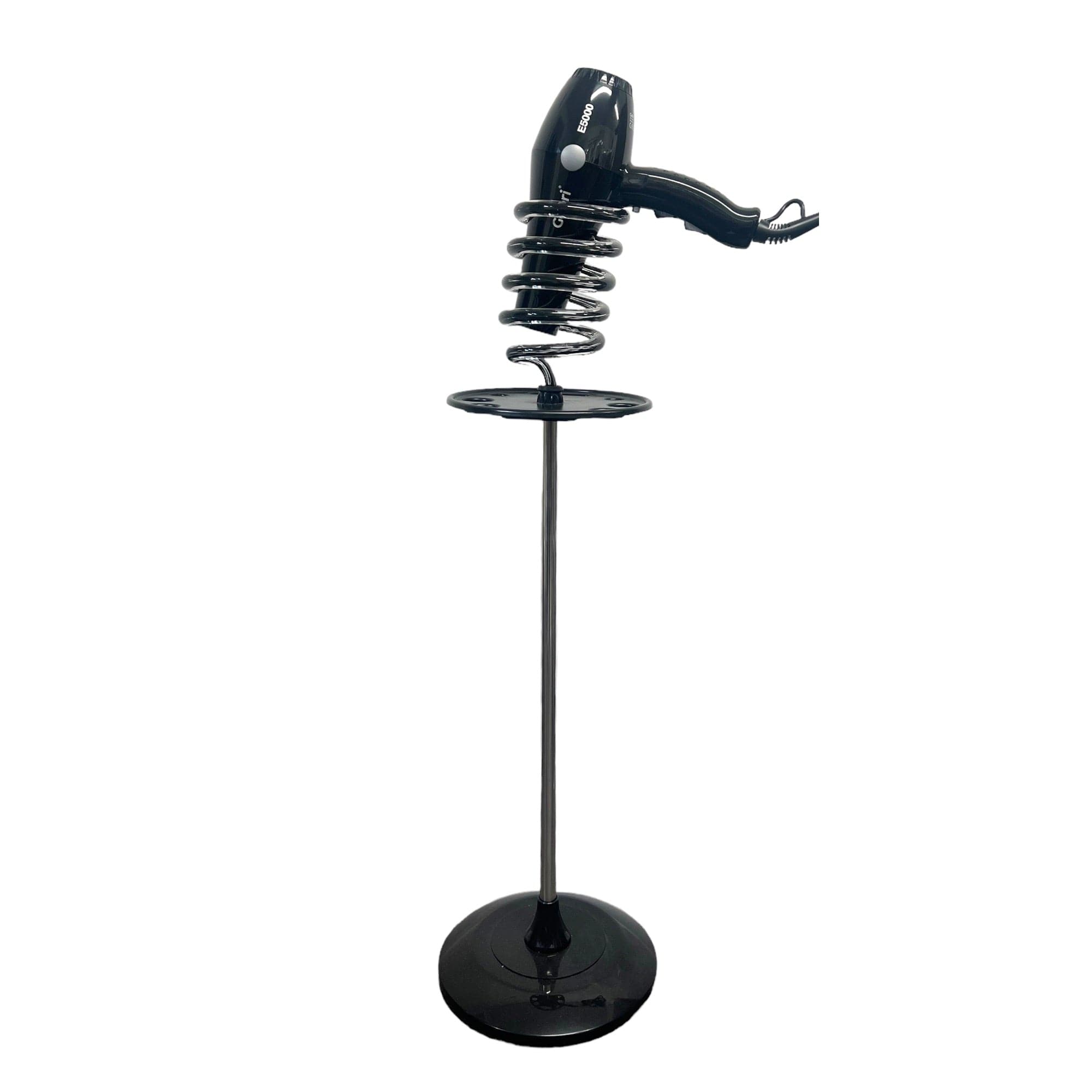 Eson - Hair Dryer Stand Acrylic Spiral Holder With Tray