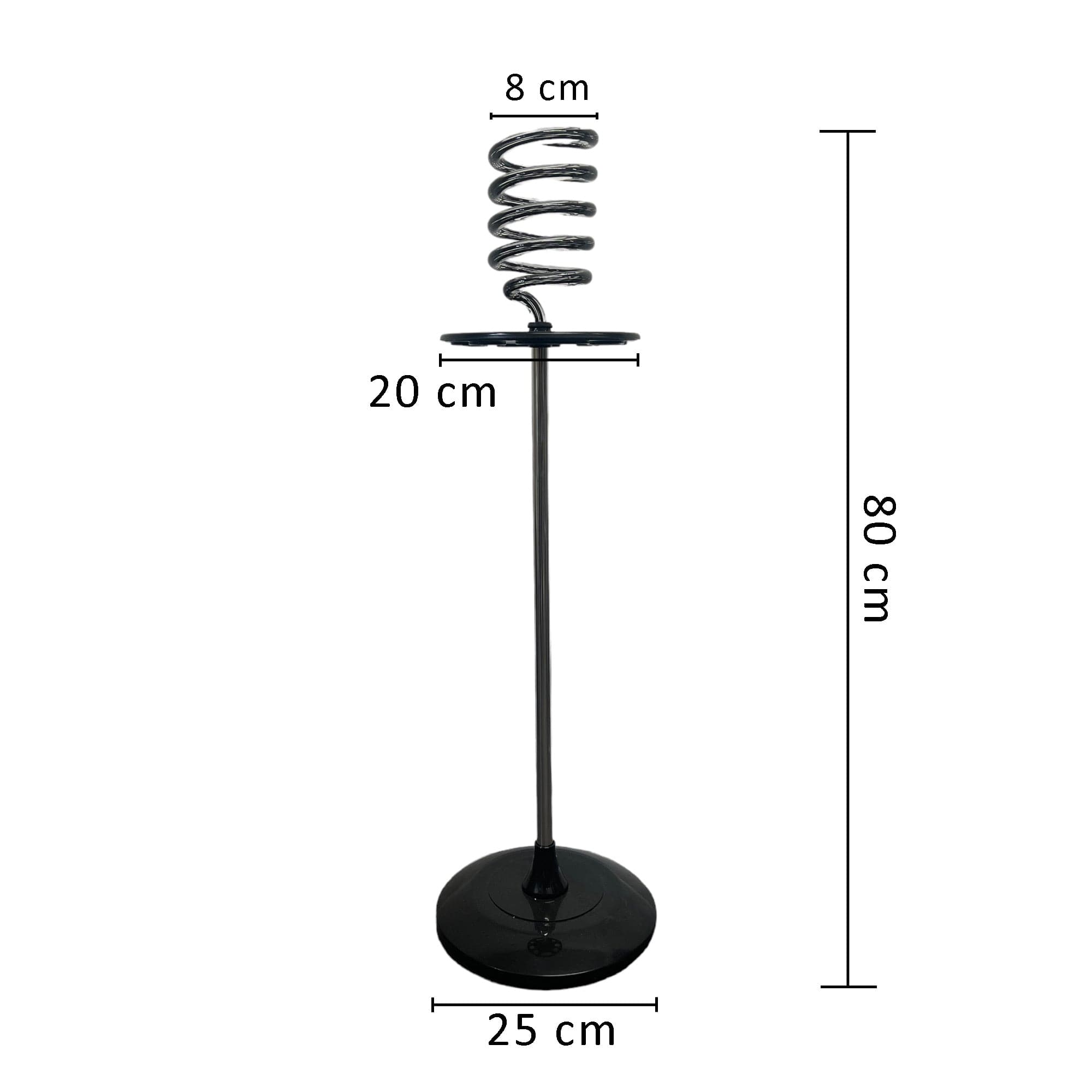 Eson - Hair Dryer Stand Acrylic Spiral Holder With Tray