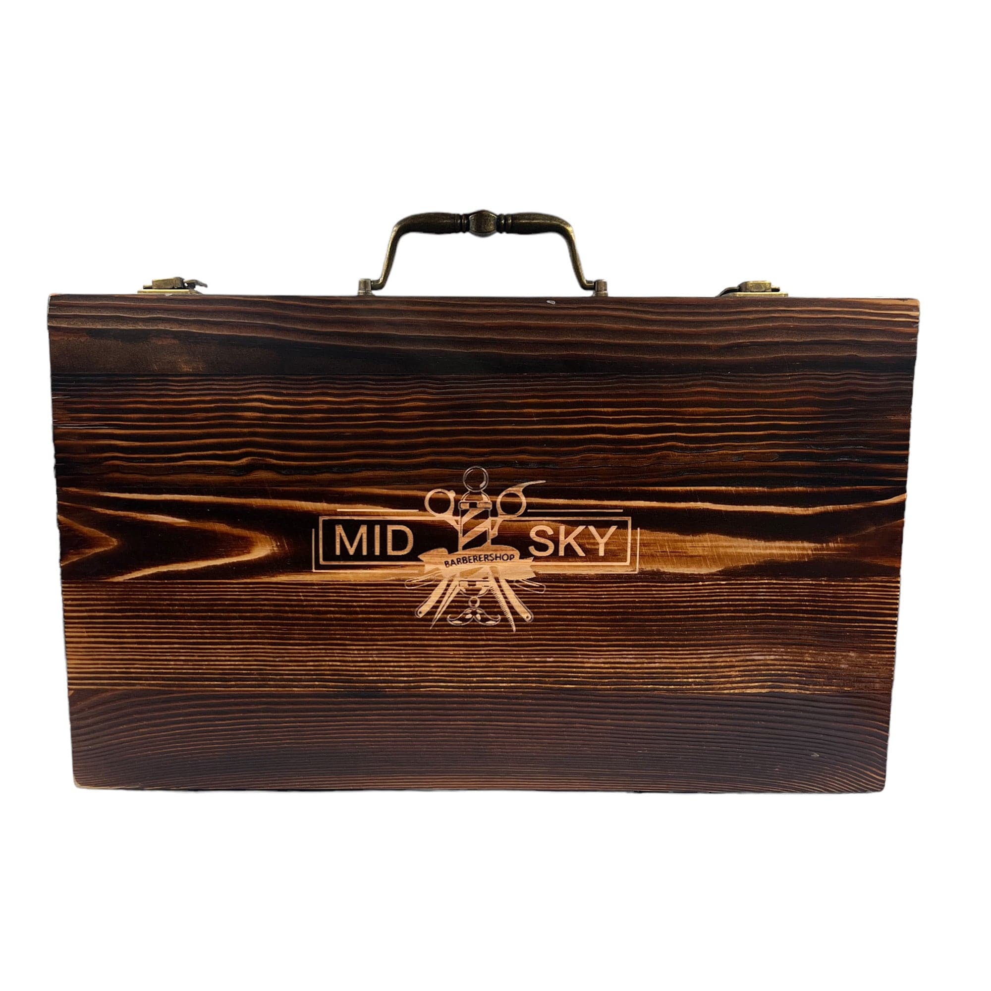 Eson - Hair Stylist Bag Barber Tools Carry Case Wooden