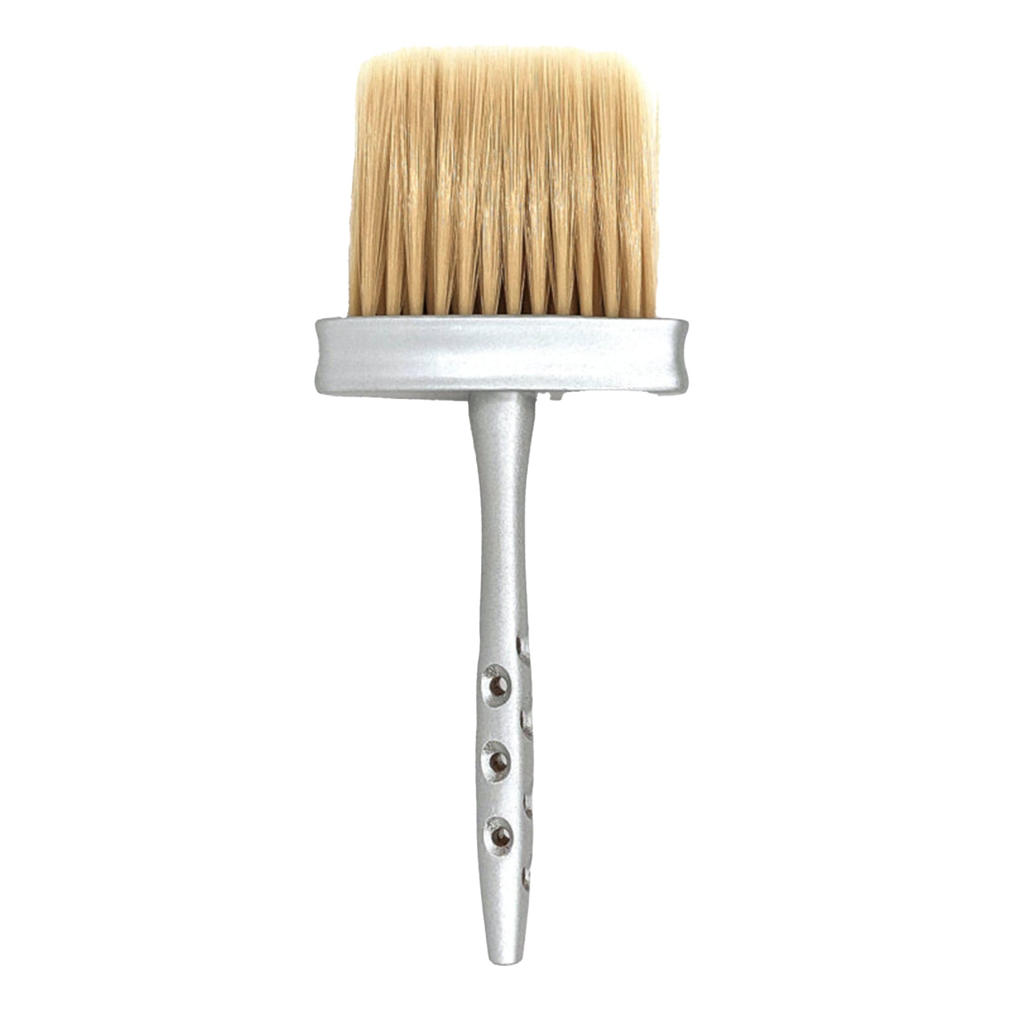 Eson - Long Handle Wooden Neck Duster Brush 25x10cm (Silver)