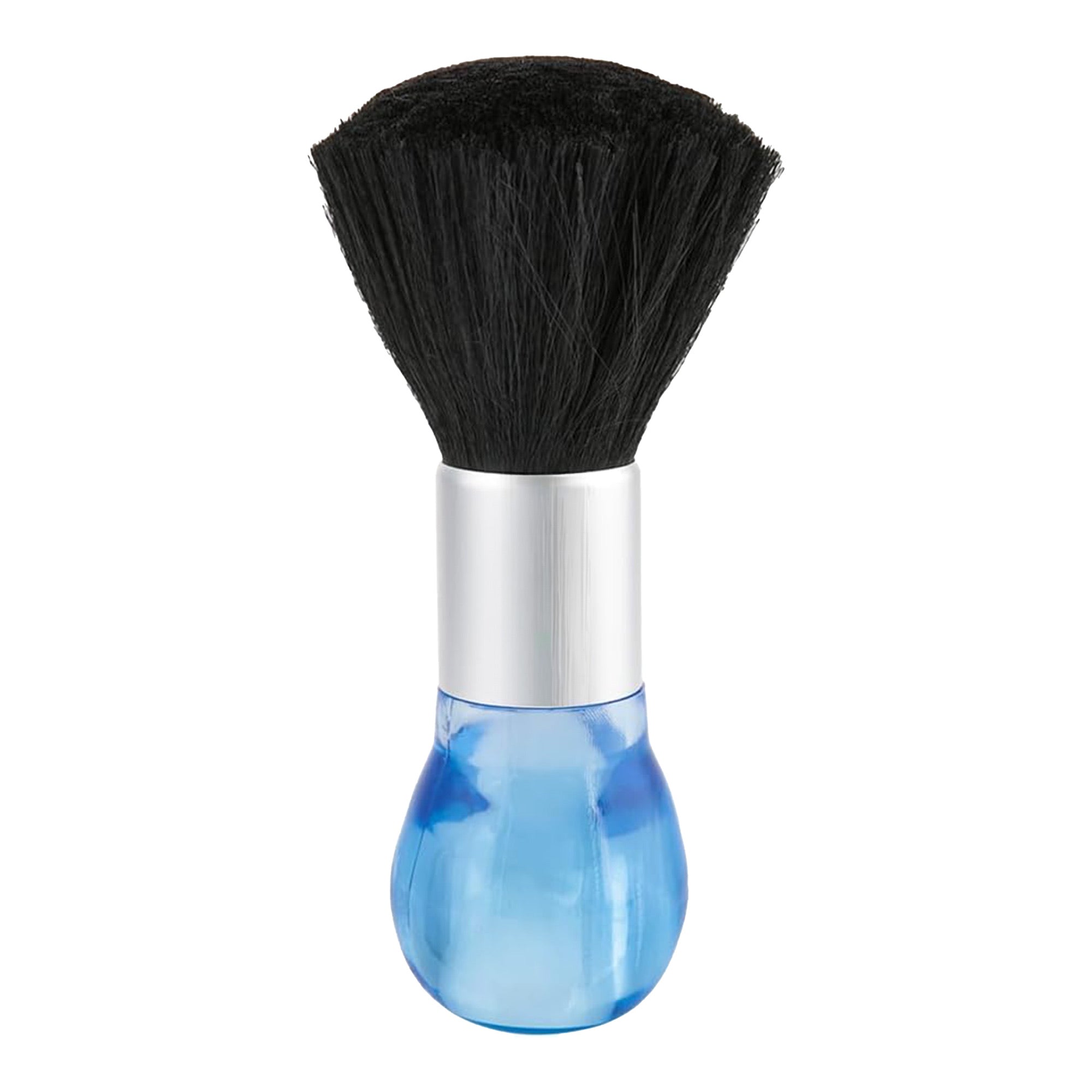 Eson - Neck Duster Brush Silver Metal Round Blue Handle 17x5cm