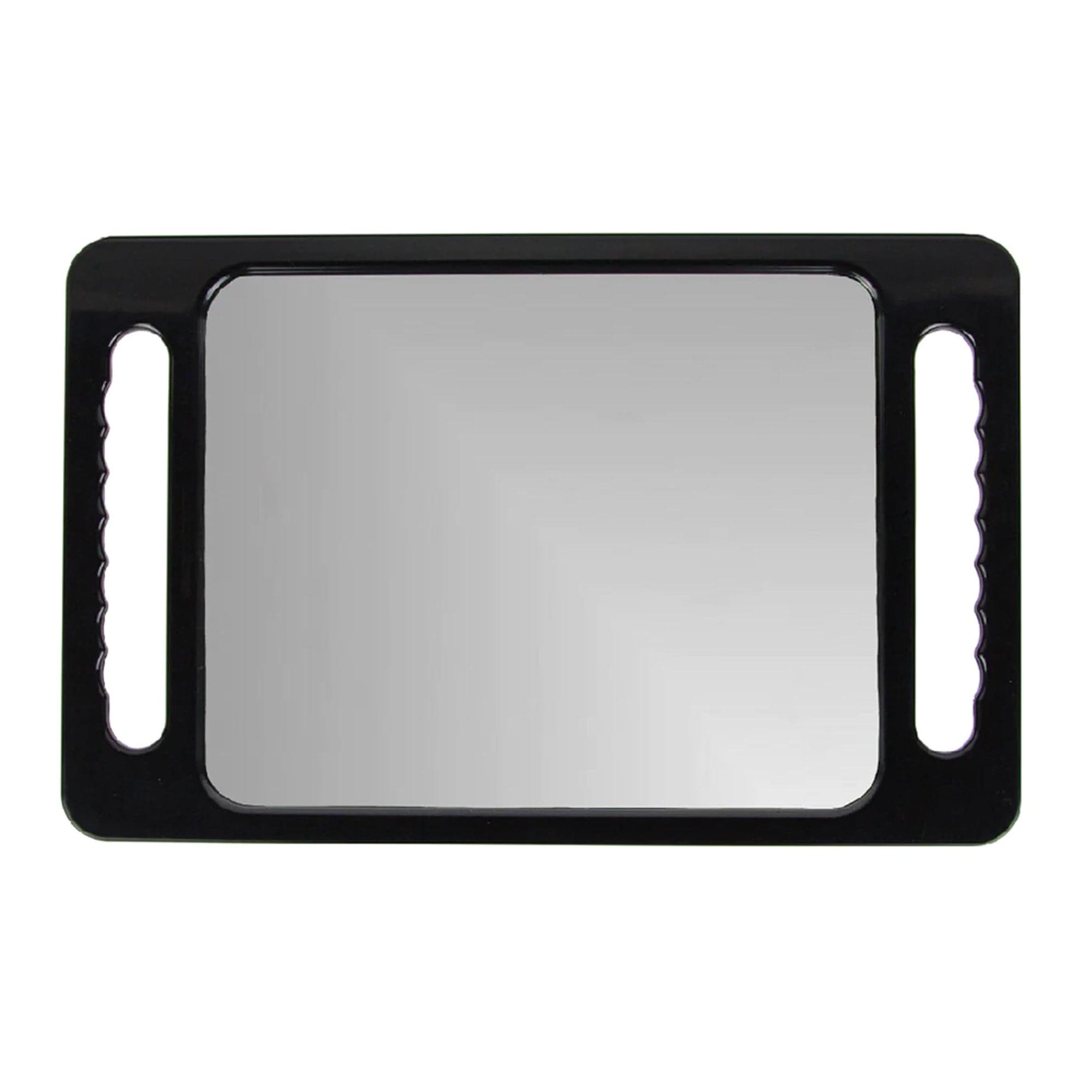 Eson - Two Handed Salon Mirror Plastic Black 40.6x25.4cm