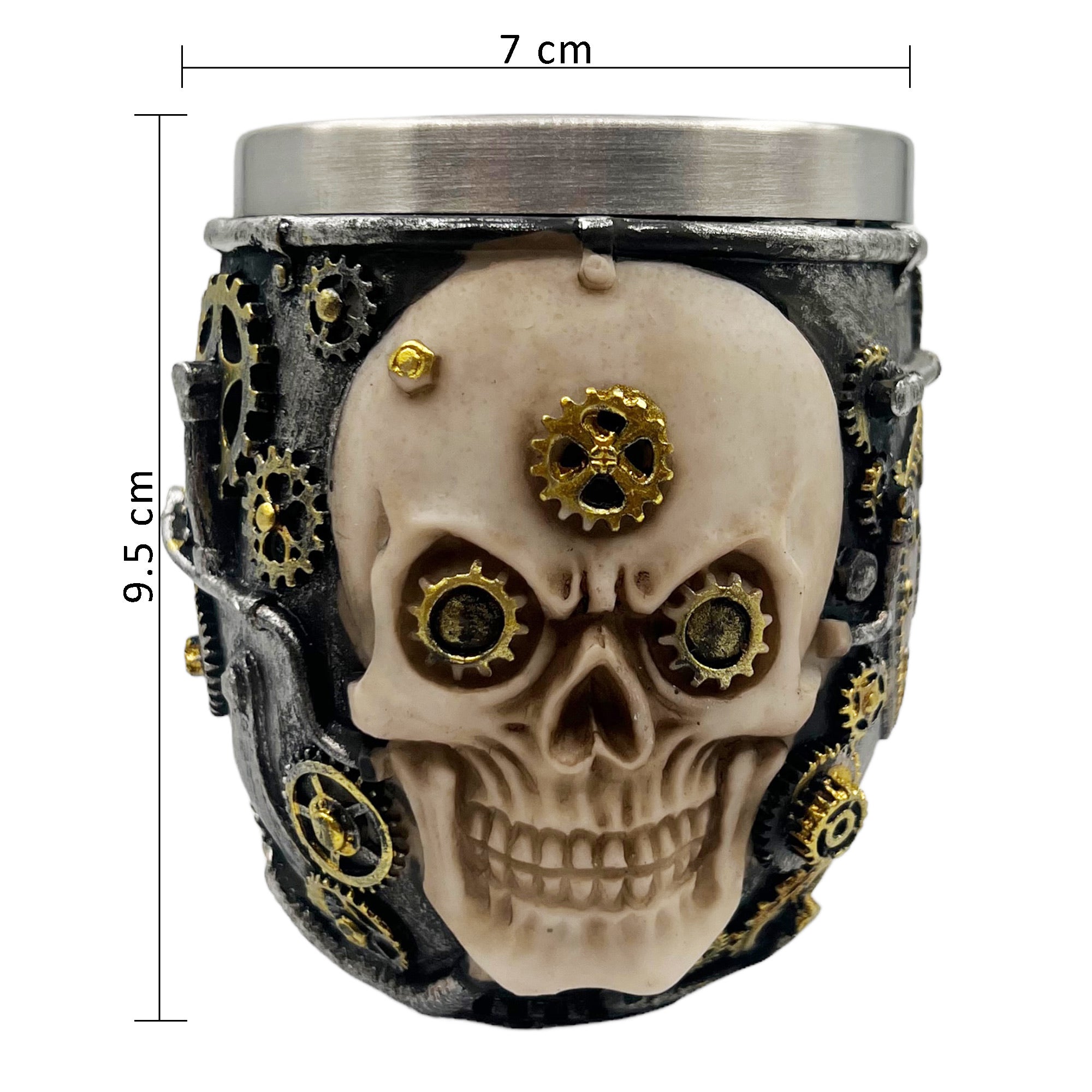 Eson - Shaving Bowl Stainless Steel Skull Collection