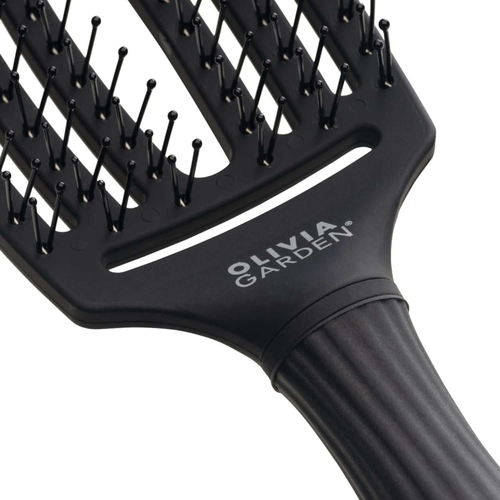 Olivia Garden - Fingerbrush Care Iconic Double Bristles Black