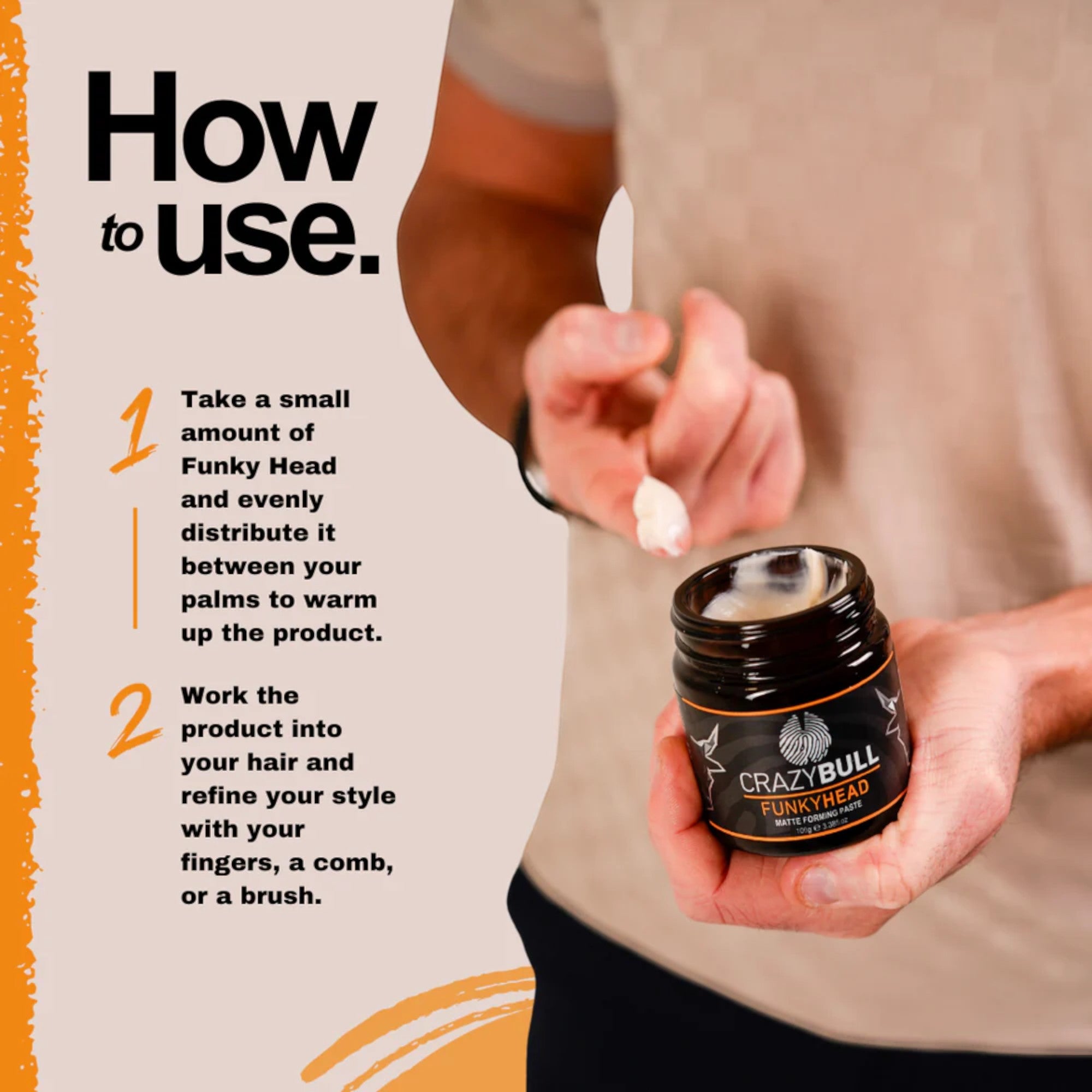 Crazy Bull - Funky Head Matte Forming Paste 100g