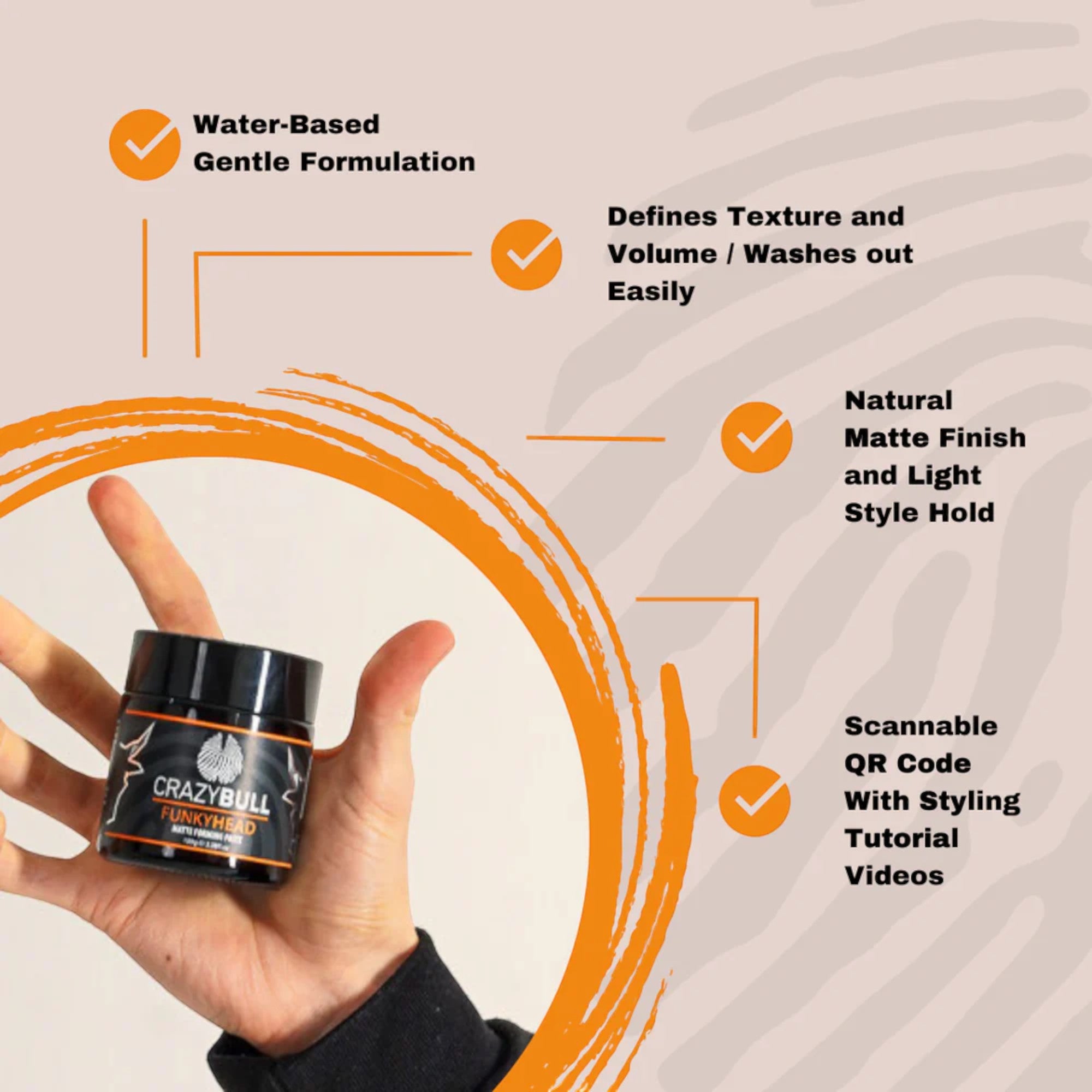 Crazy Bull - Funky Head Matte Forming Paste 100g