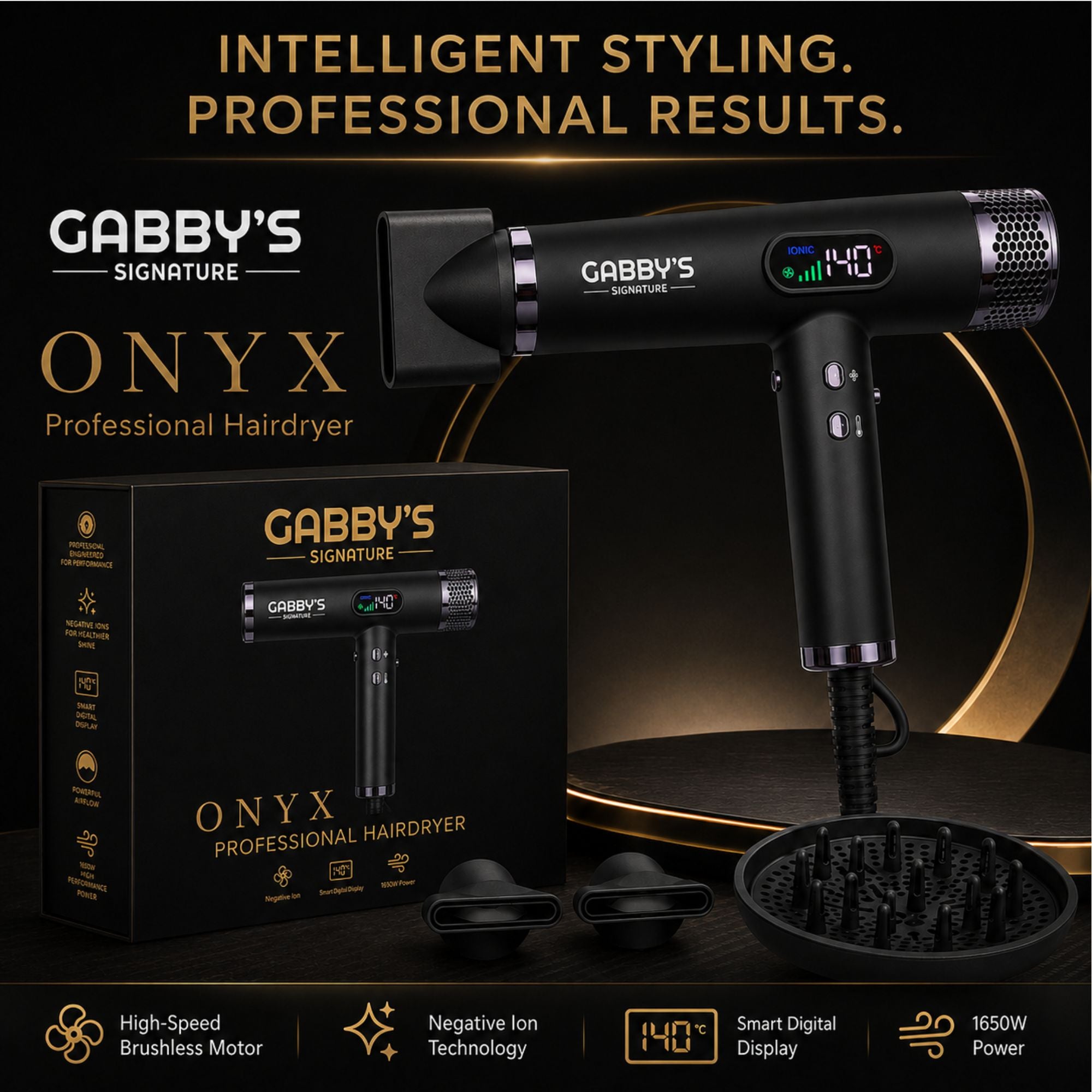 Gabby's Signature - ONXY Professional Hair Dryer