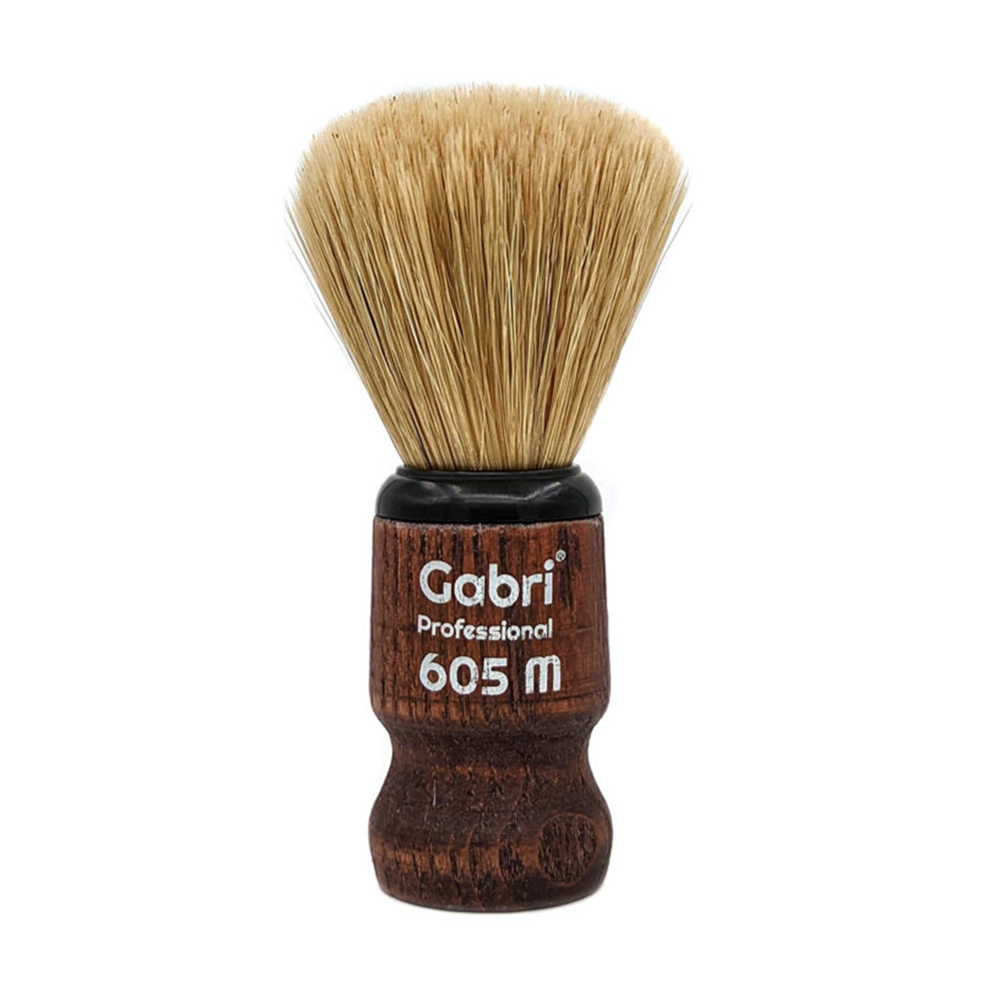 Gabri - Shaving Brush Authentic Dark Wooden Hand Made 605M 13cm