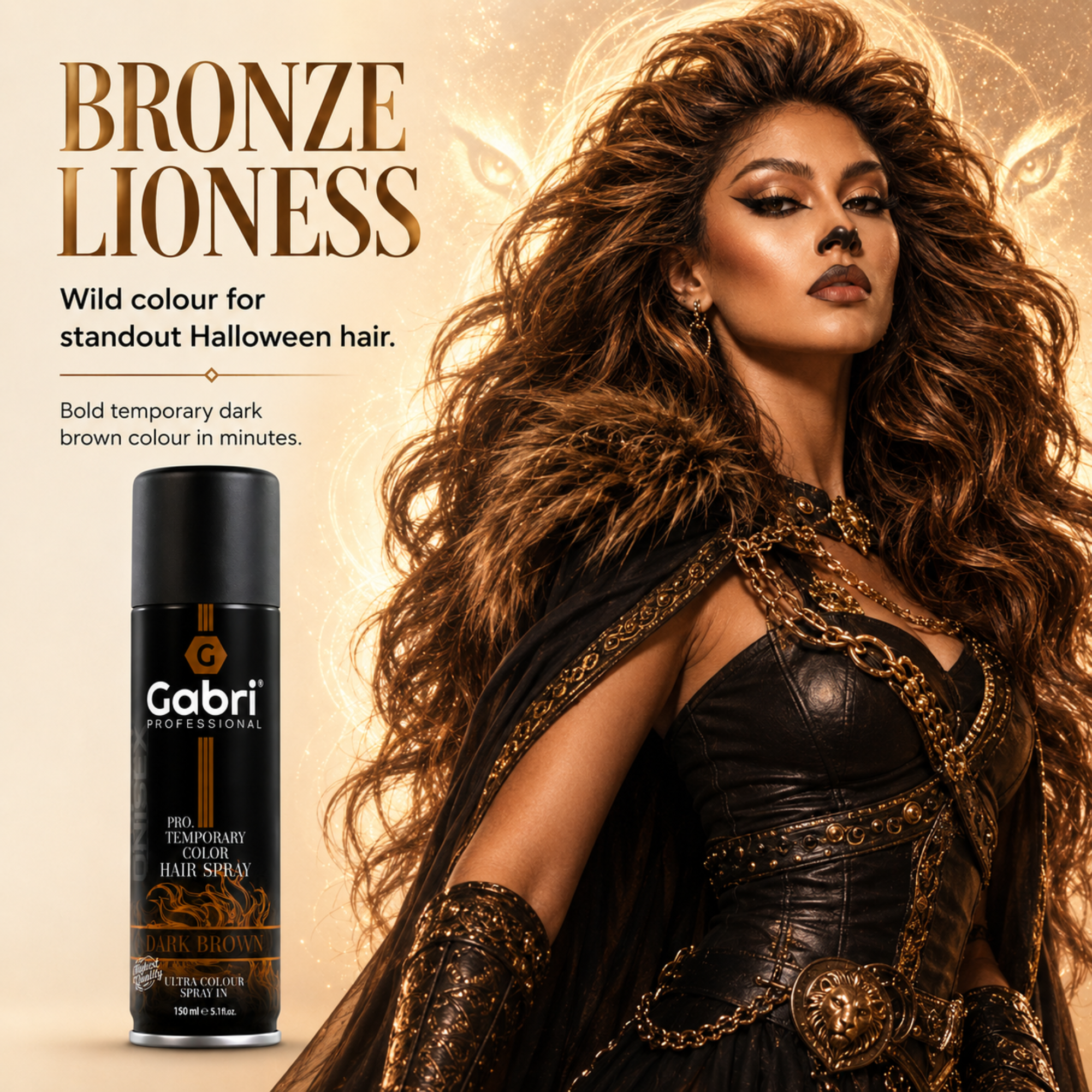 Gabri Professional - Pro Temporary Hair Colour Shimmer Spray Dark Brown 150ml