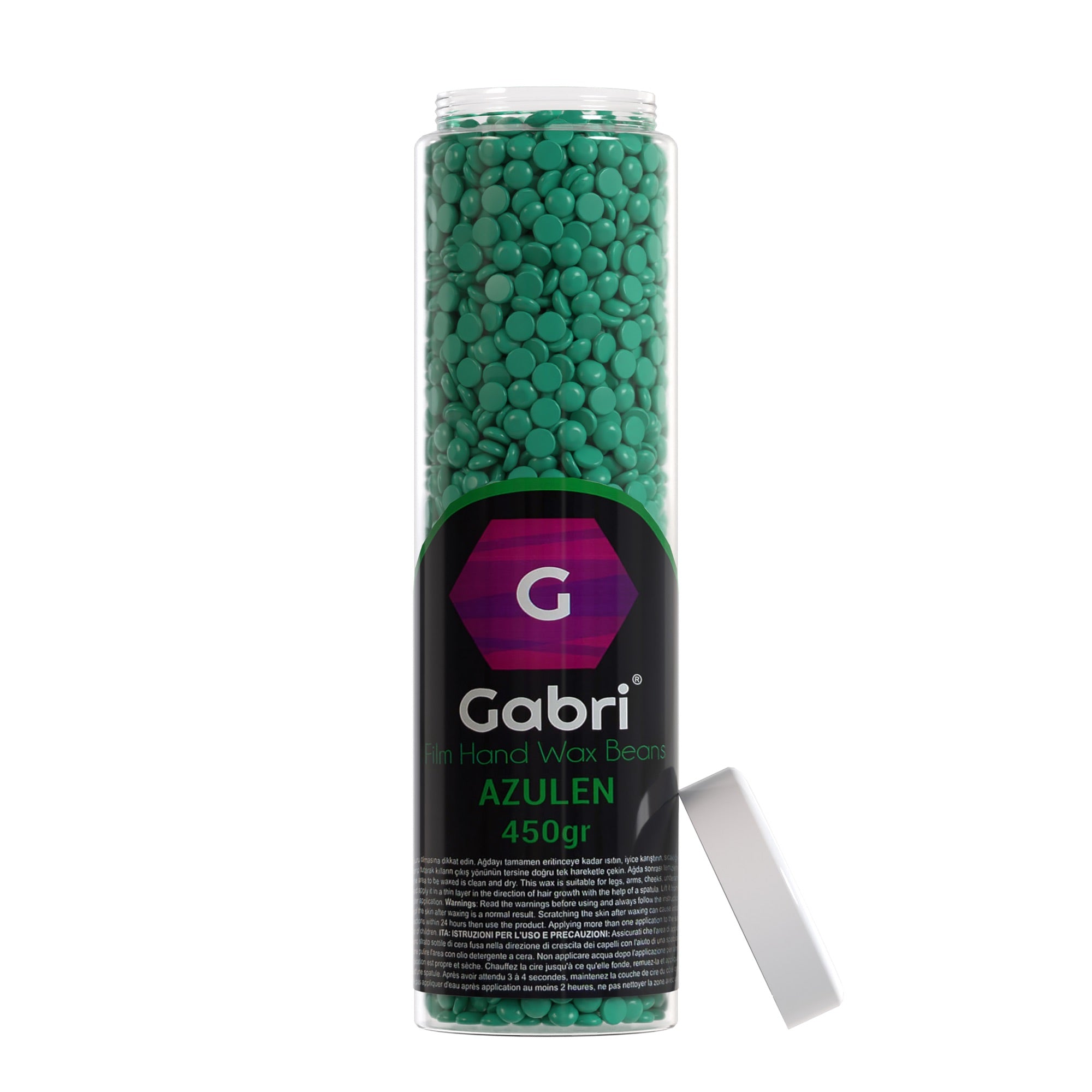 Gabri Professional - Film Hand Mask Wax Beads Azulen 450g