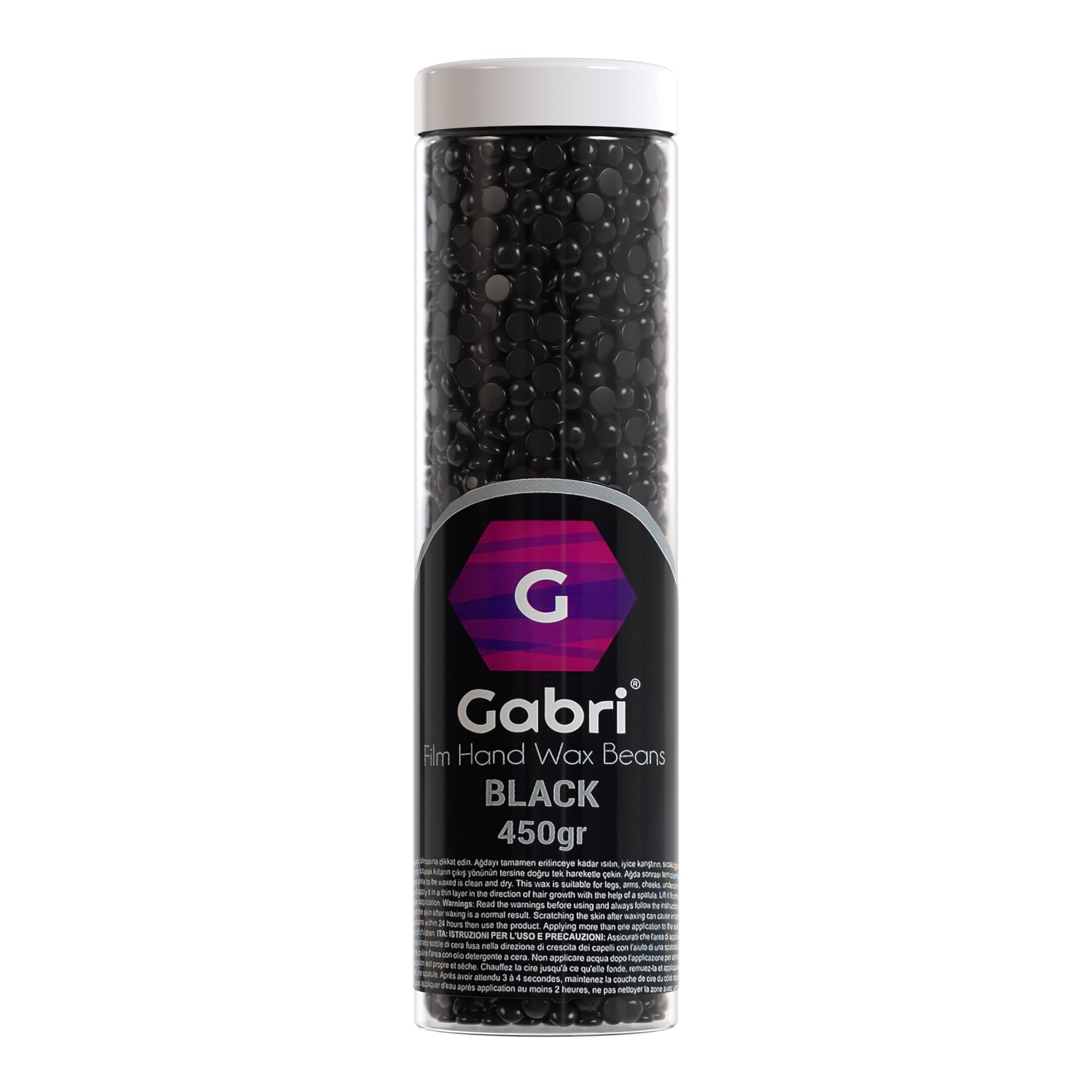 Gabri Professional - Film Hand Mask Wax Beads Black 450g