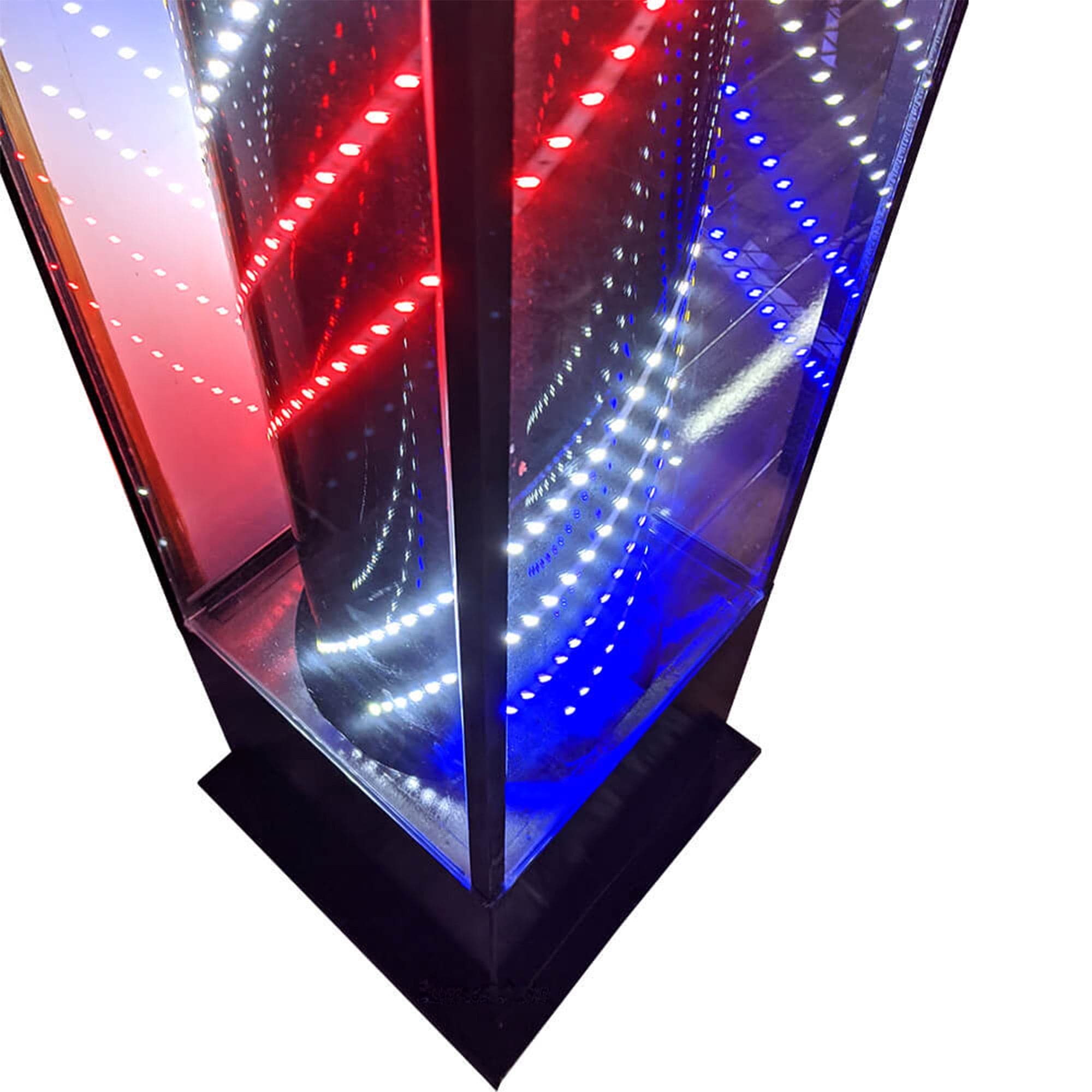 Gabri - Floor Barber Pole Lantern Style Digital Led Light 1.8m