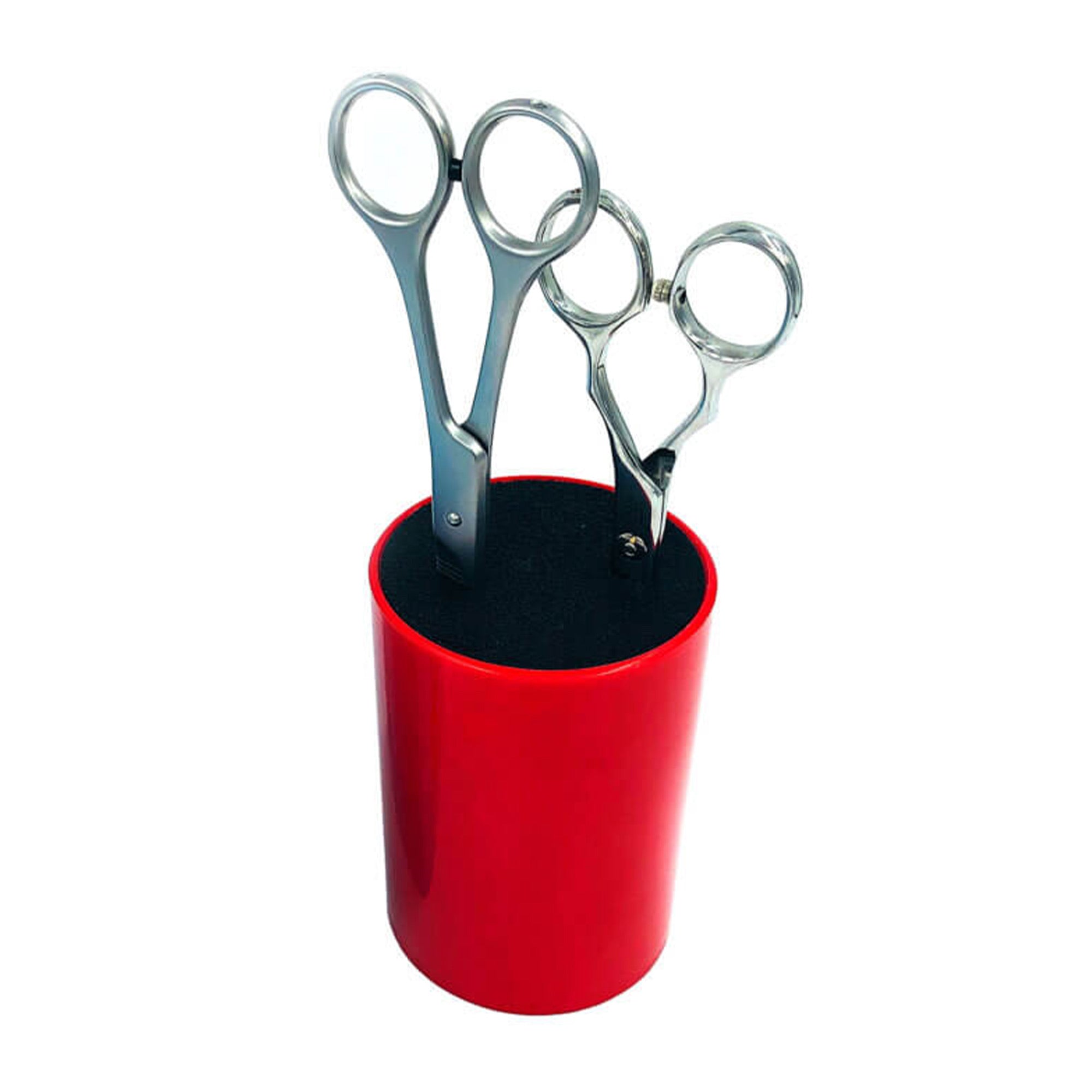 Gabri - Scissor Holder With Thin Nylon Bristles (Red)