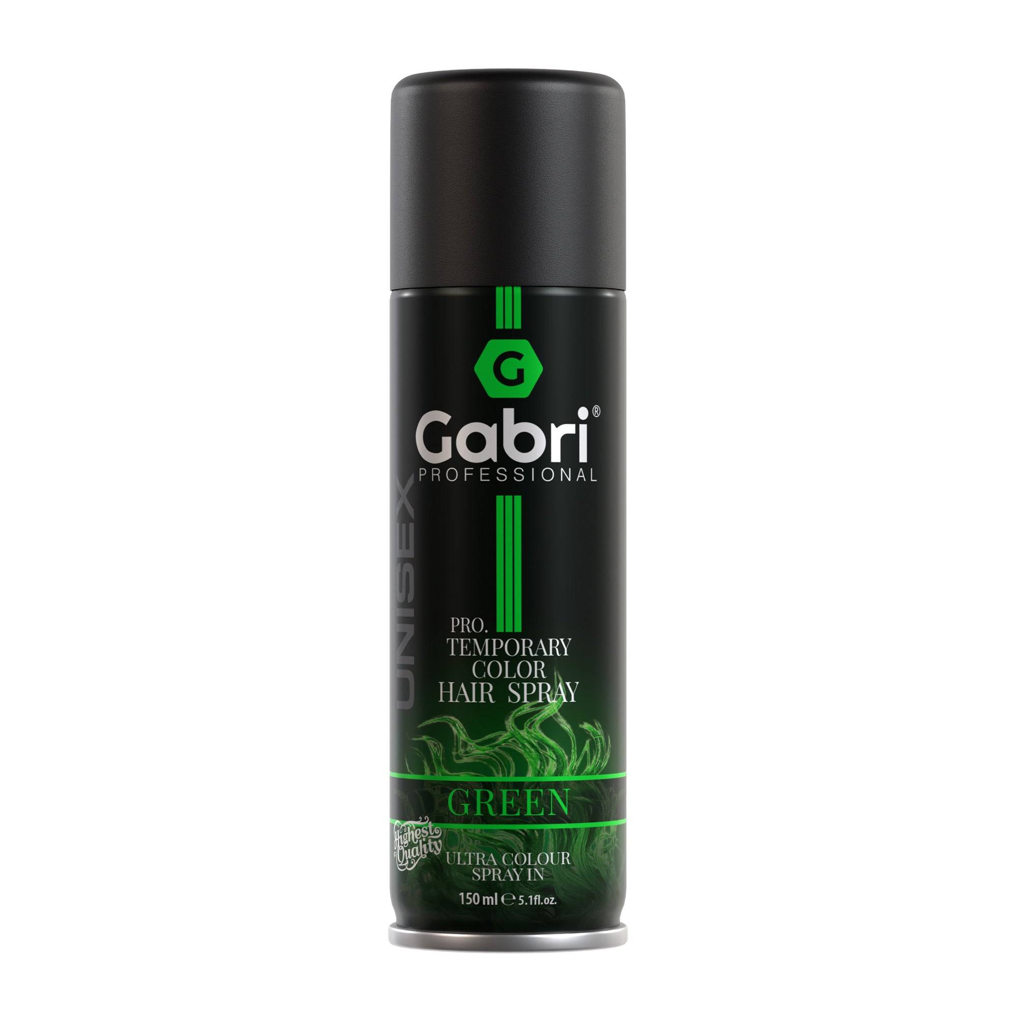 Gabri Professional - Pro Temporary Hair Colour Shimmer Spray Green 150ml