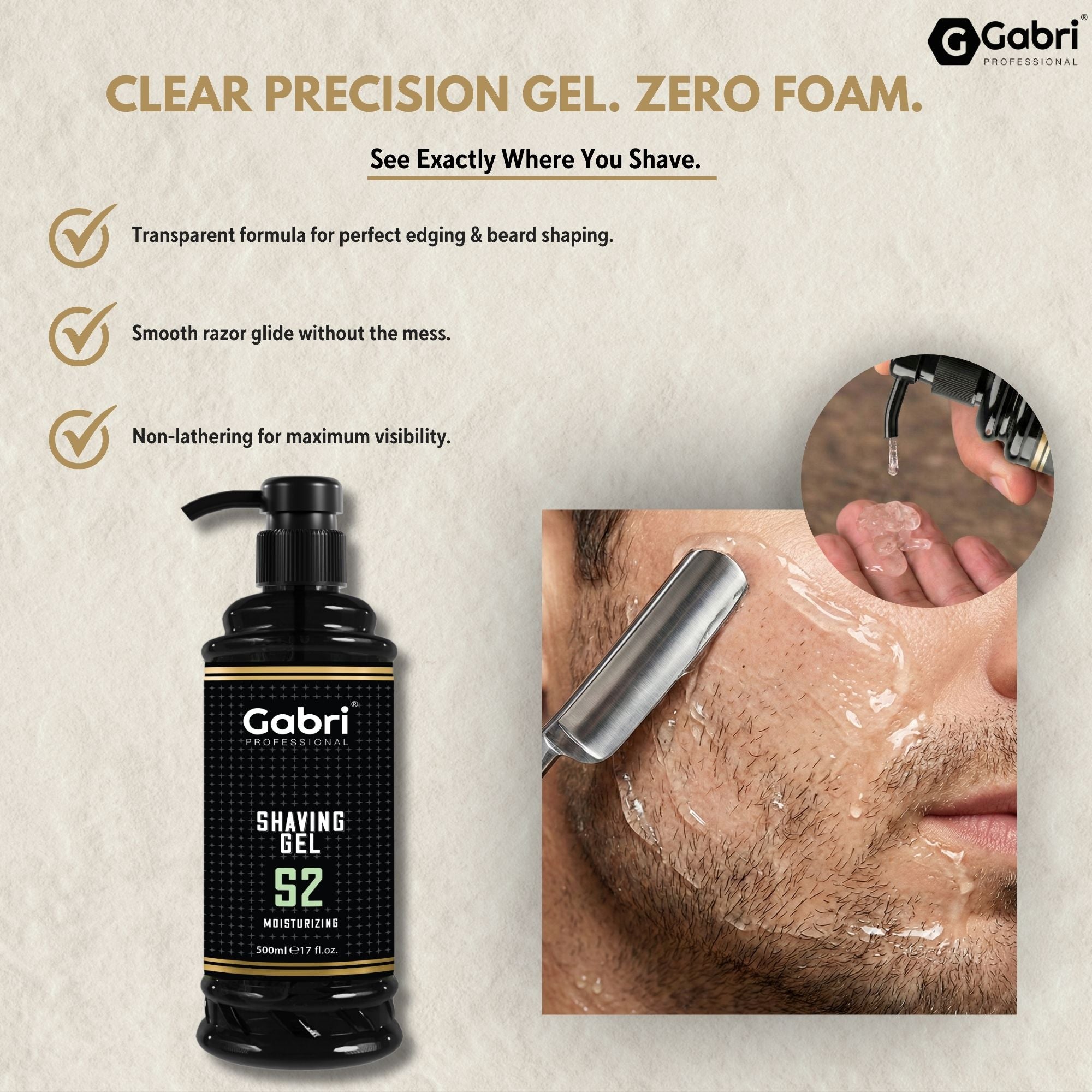 Gabri Professional - Shaving Gel S2 500ml