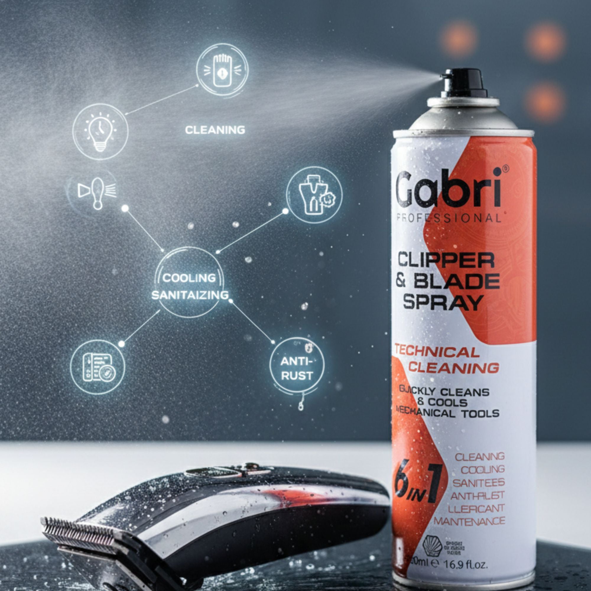 Gabri Professional - 6-in-1 Clipper & Blade Spray 500ml