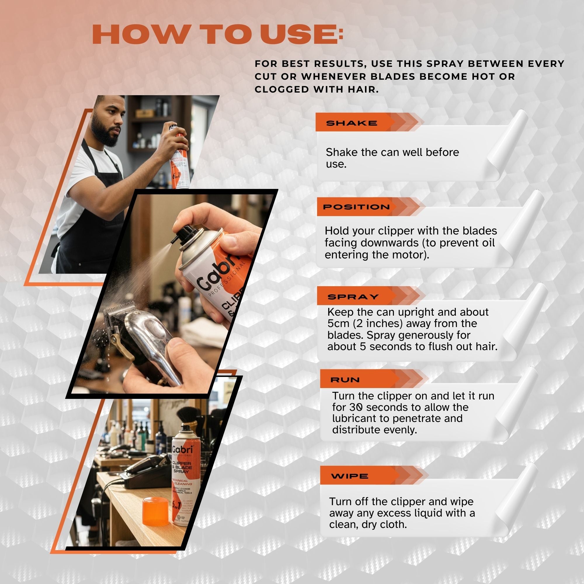 Gabri Professional - 6-in-1 Clipper & Blade Spray 500ml