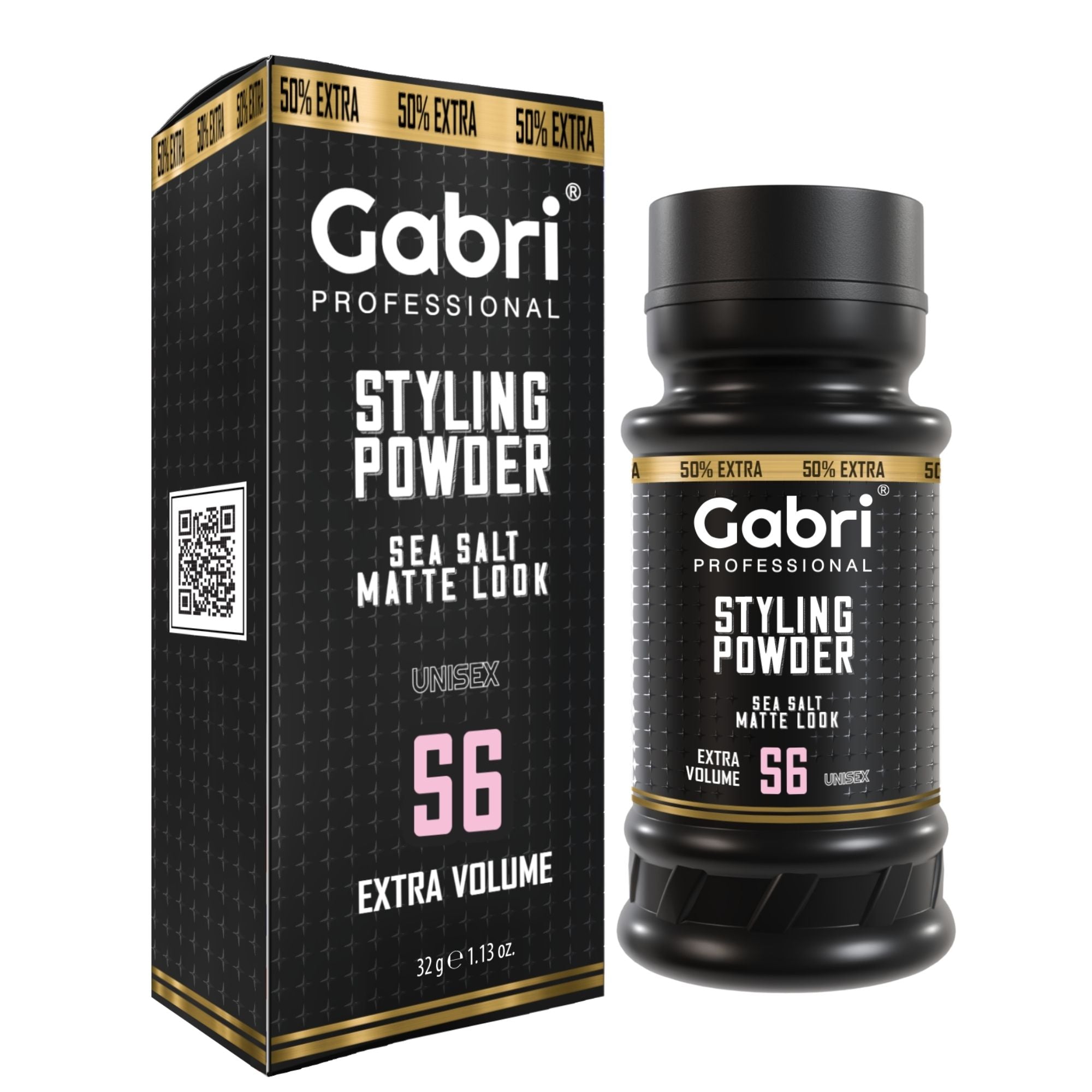 Gabri Professional - Hair Styling Powder Sea Salt Matte Look S6 Extra Volume 32g