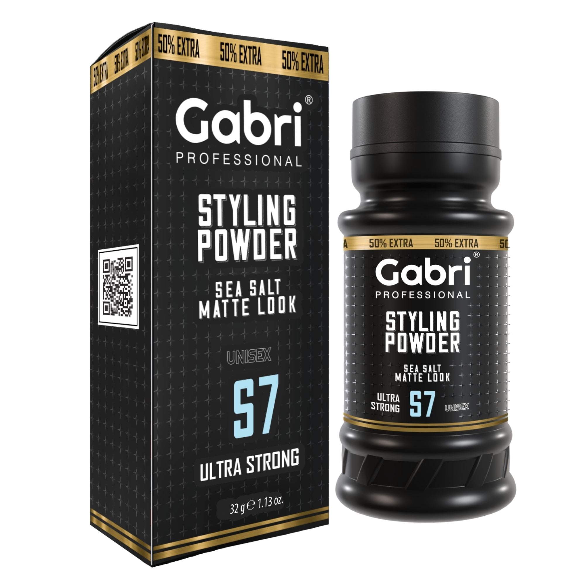 Gabri Professional - Hair Styling Powder Sea Salt Matte Look S7 Ultra Strong 32g