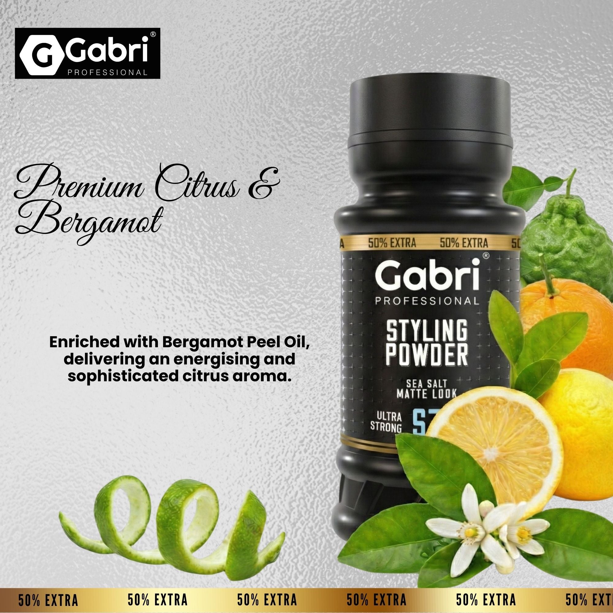 Gabri Professional - Hair Styling Powder Sea Salt Matte Look S7 Ultra Strong 32g