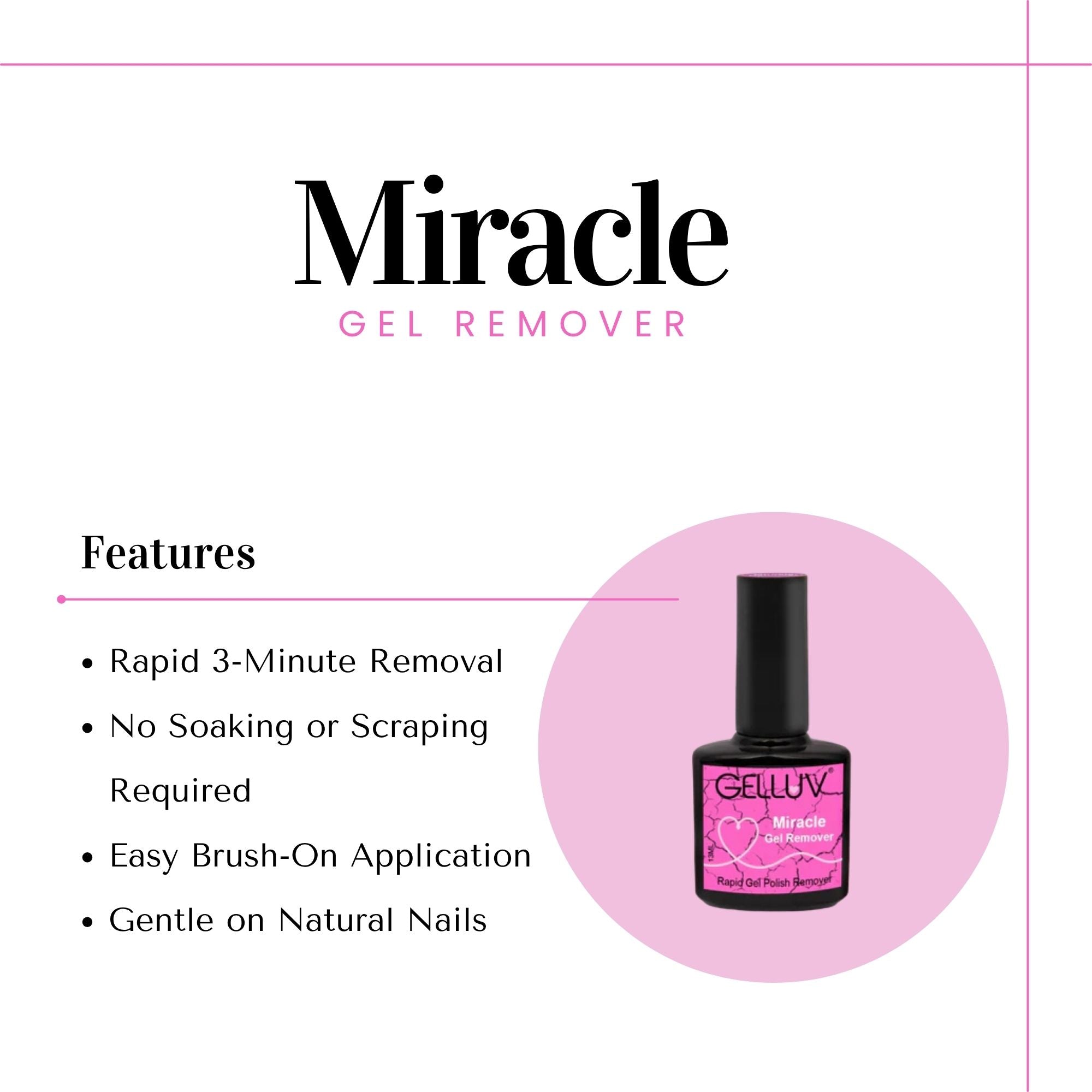 Gelluv - Miracle Gel Nail Polish Remover 13ml