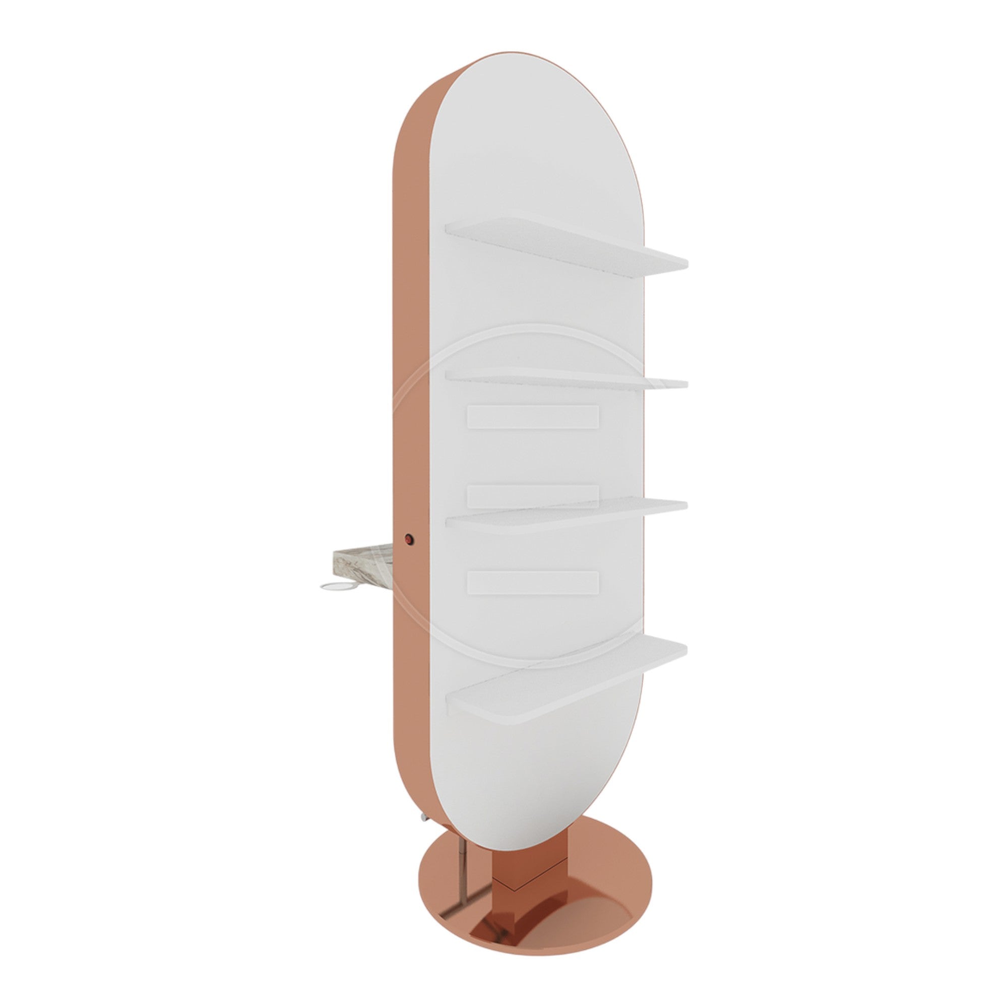 Alpeda - Glam Island With Shelf Styling Station