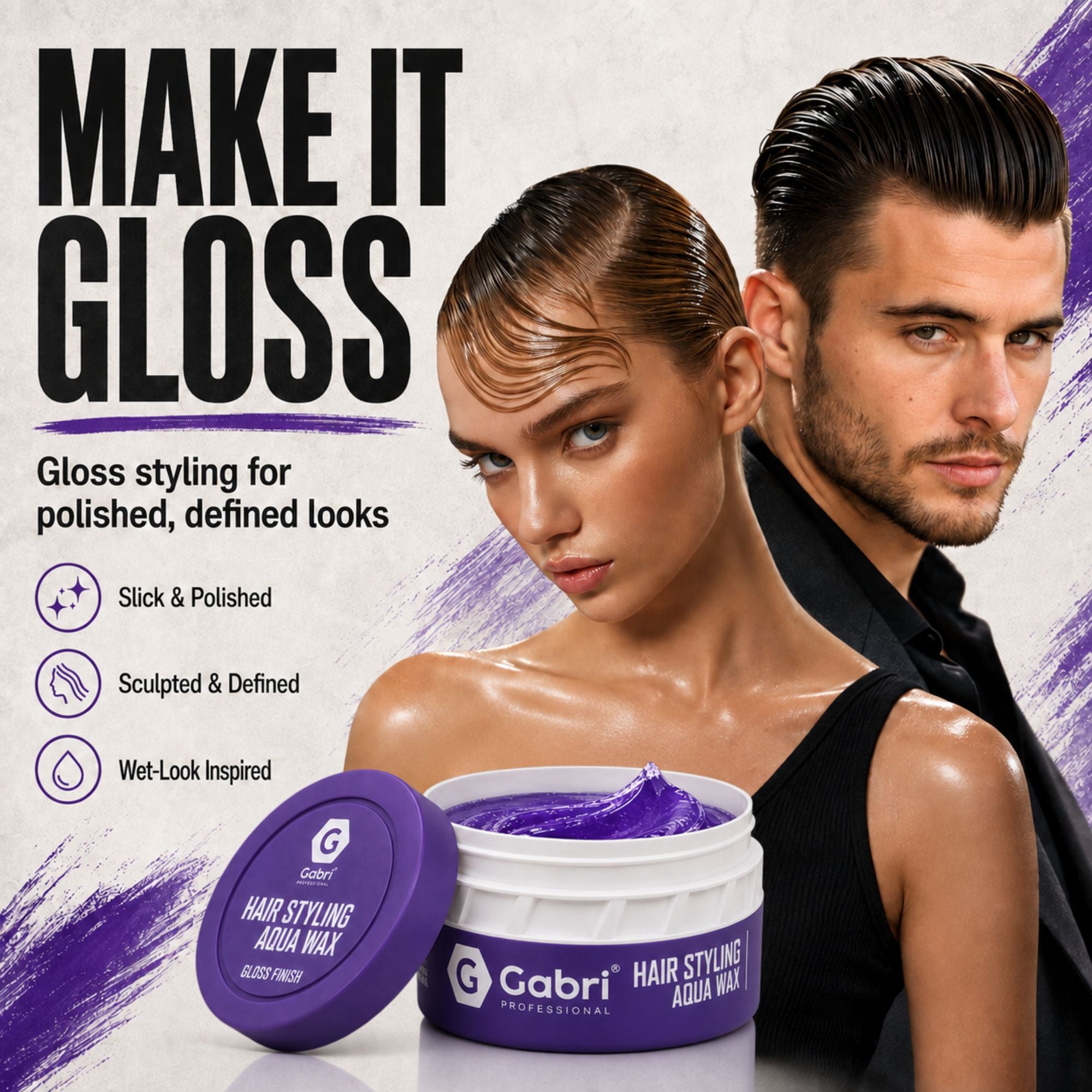 Gabri Professional - Hair Styling Aqua Wax Gloss Finish 150ml