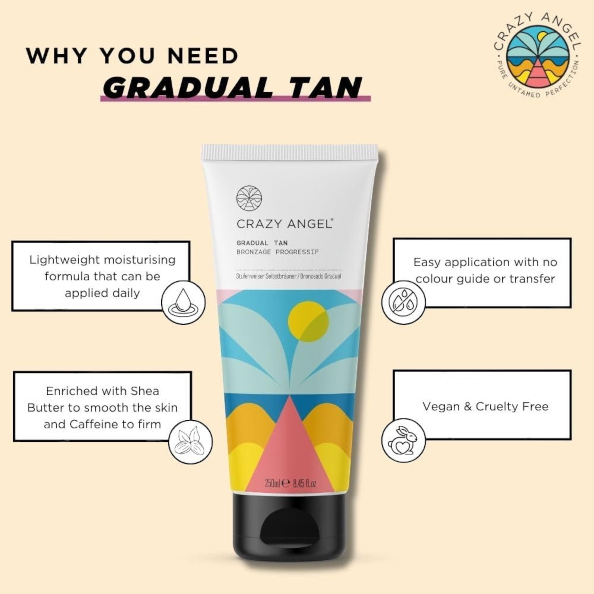 Crazy Angel - Gradual Tan 250ml