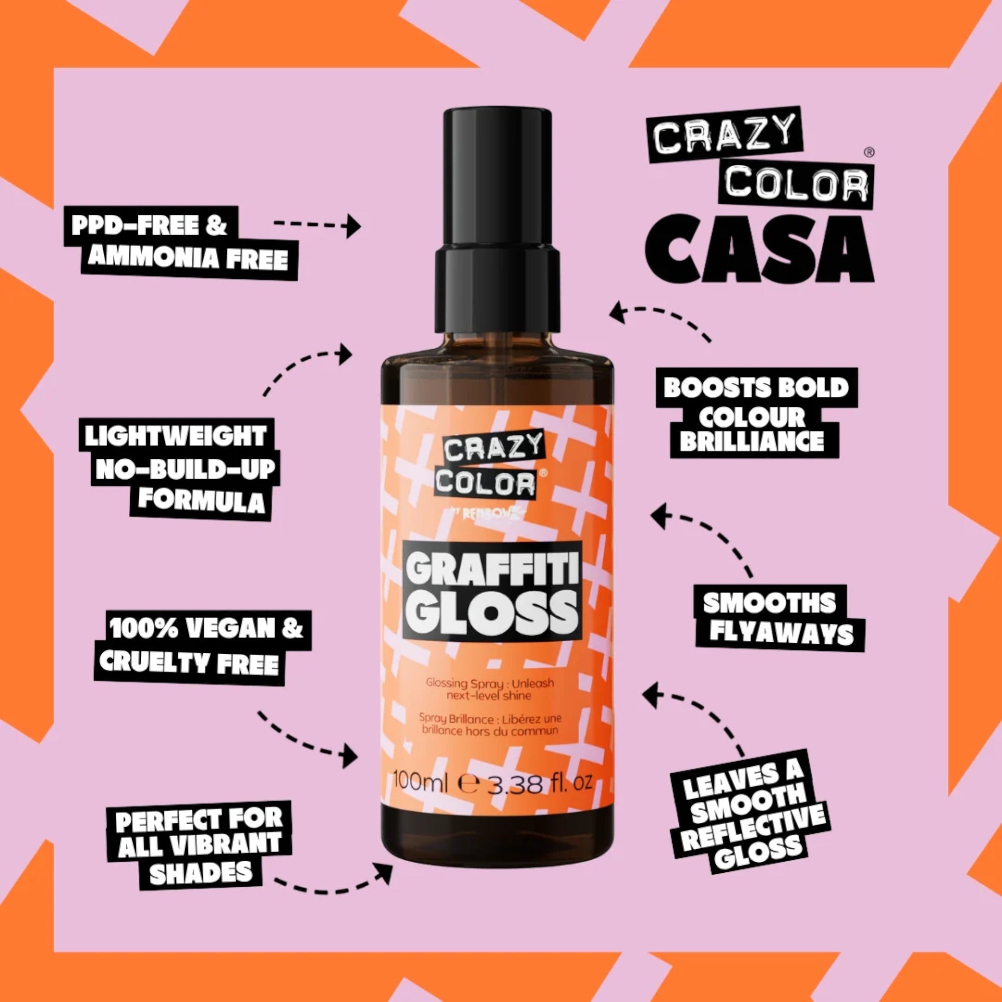 Crazy Color - Graffiti Gloss Ultimate Shine Spray 100ml