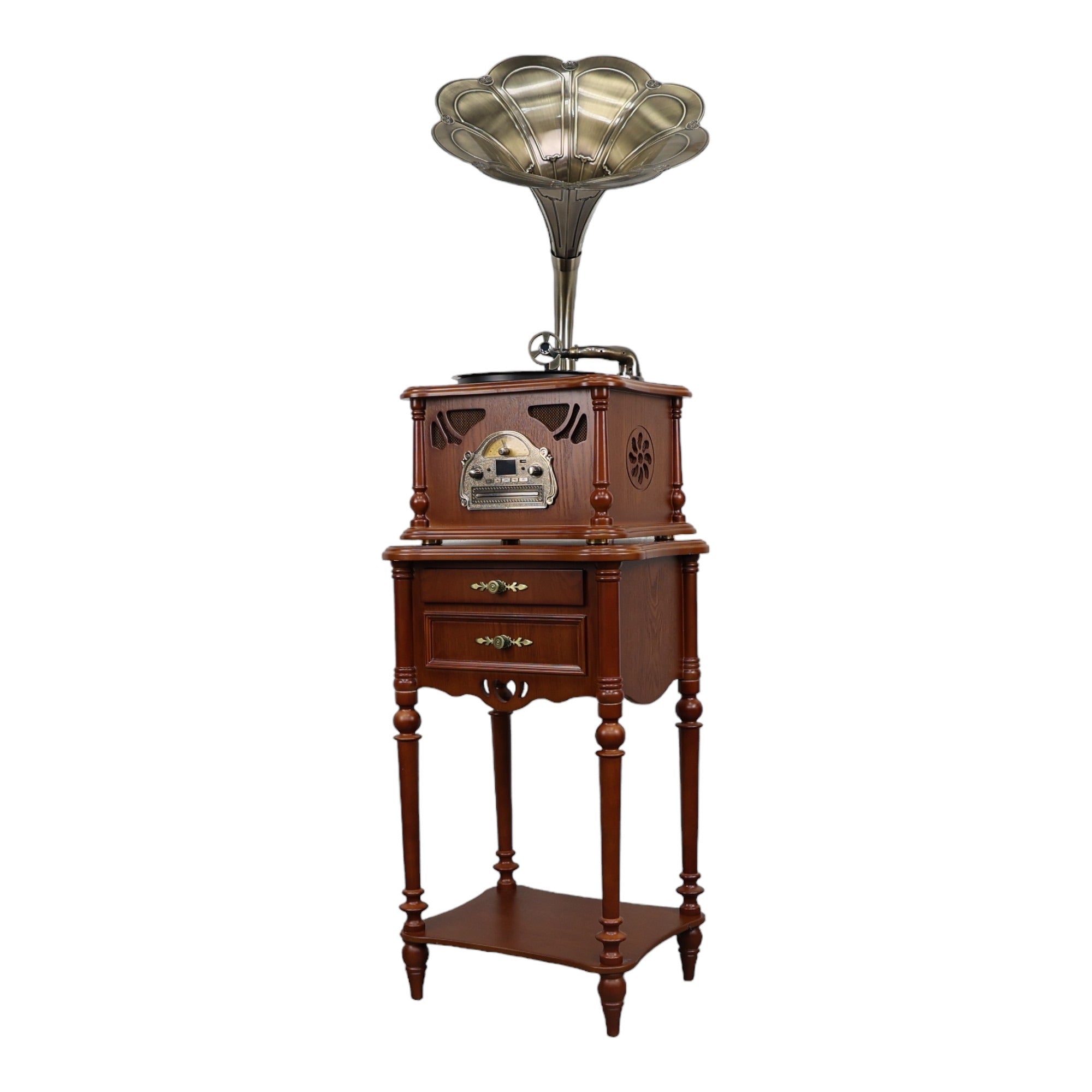 Eson - Gramophone Speaker Wireless Remote Control Wooden Shelf 185cm