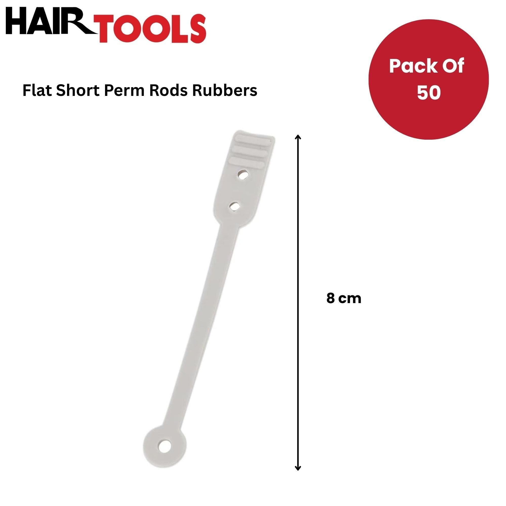 Hair Tools - Perm Rods Rubbers Flat Short 50pk