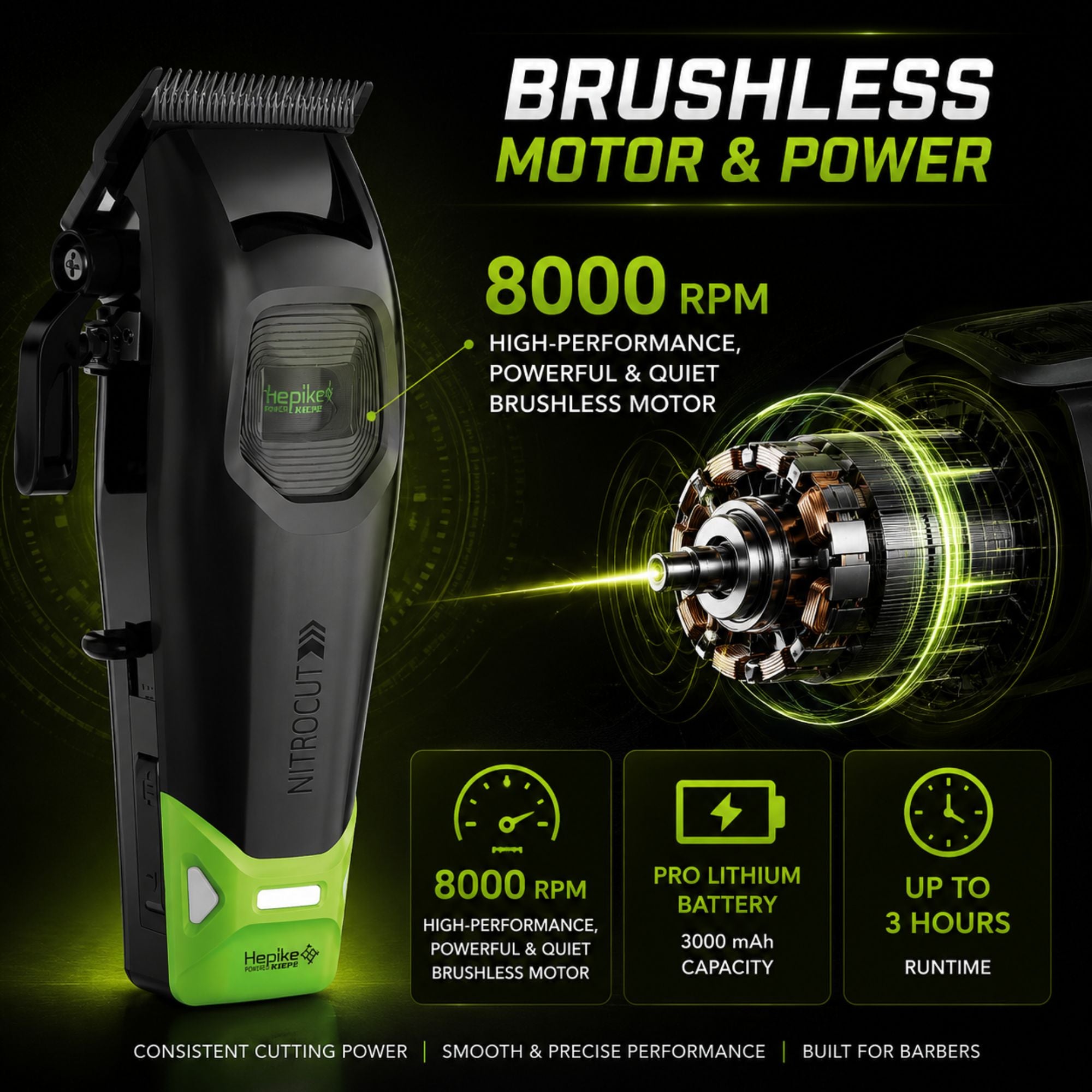Kiepe - Hepike Nitrocut Hair Clipper 6371