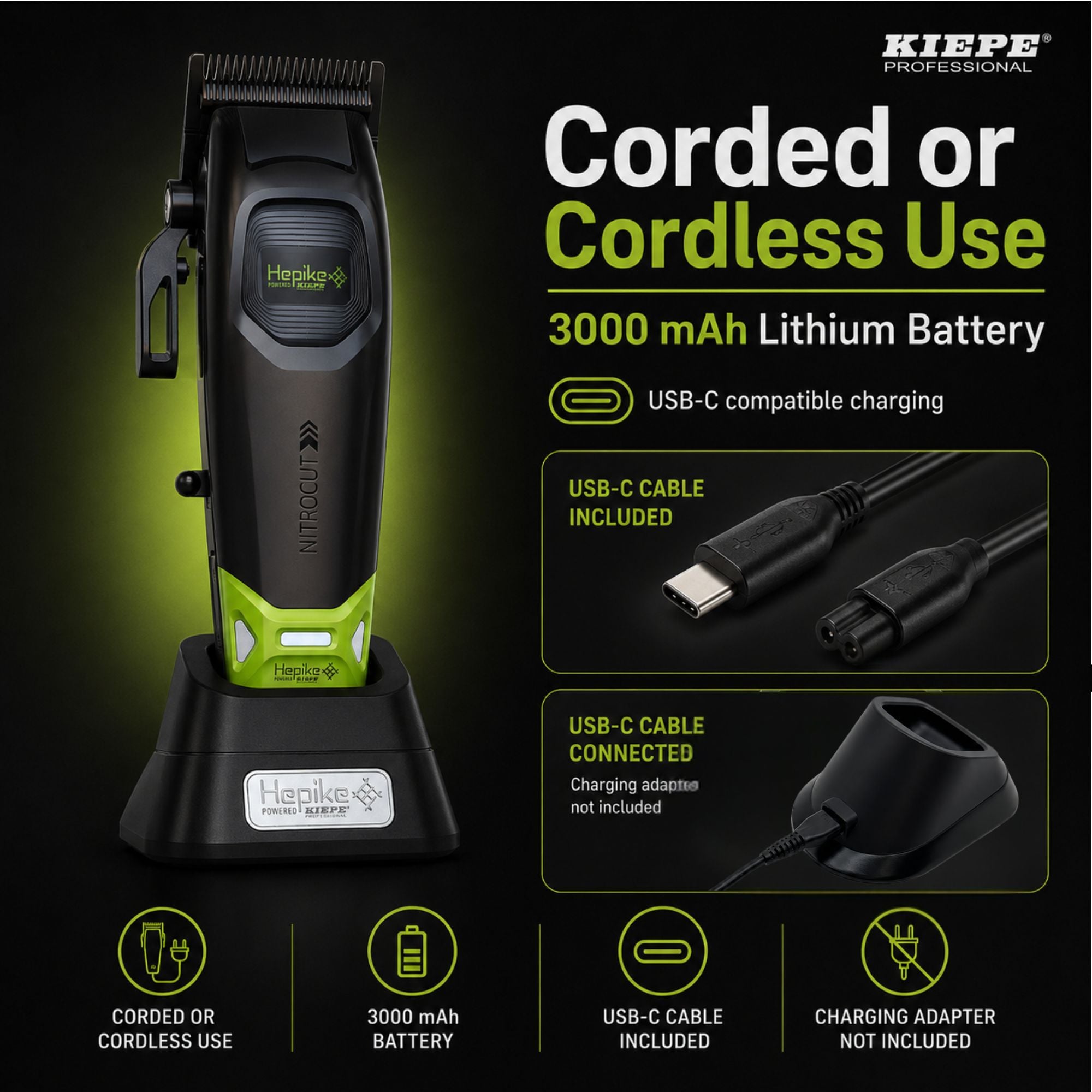 Kiepe - Hepike Nitrocut Hair Clipper 6371