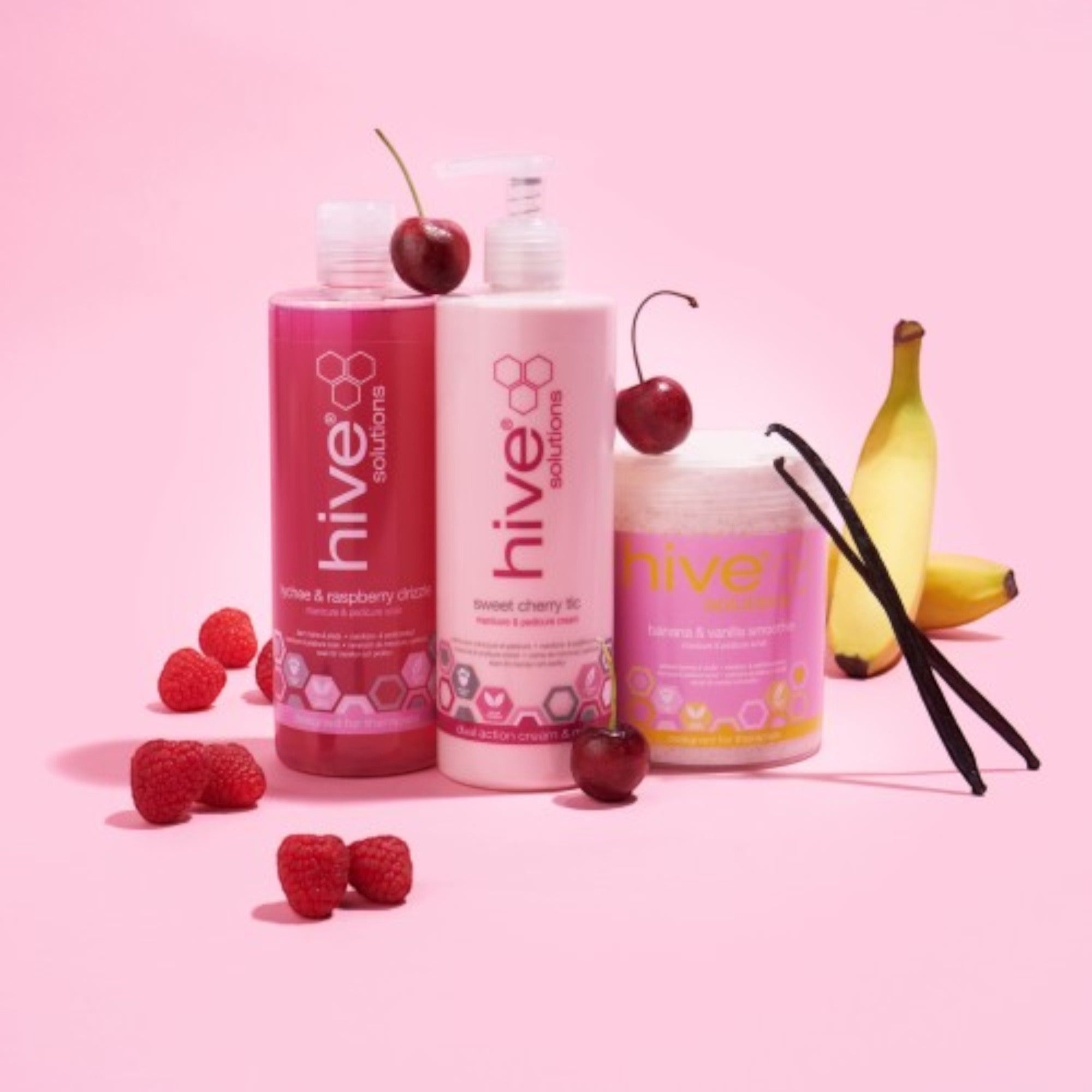 Hive - Lychee & Raspberry Drizzle Manicure & Pedicure Soak 400ml