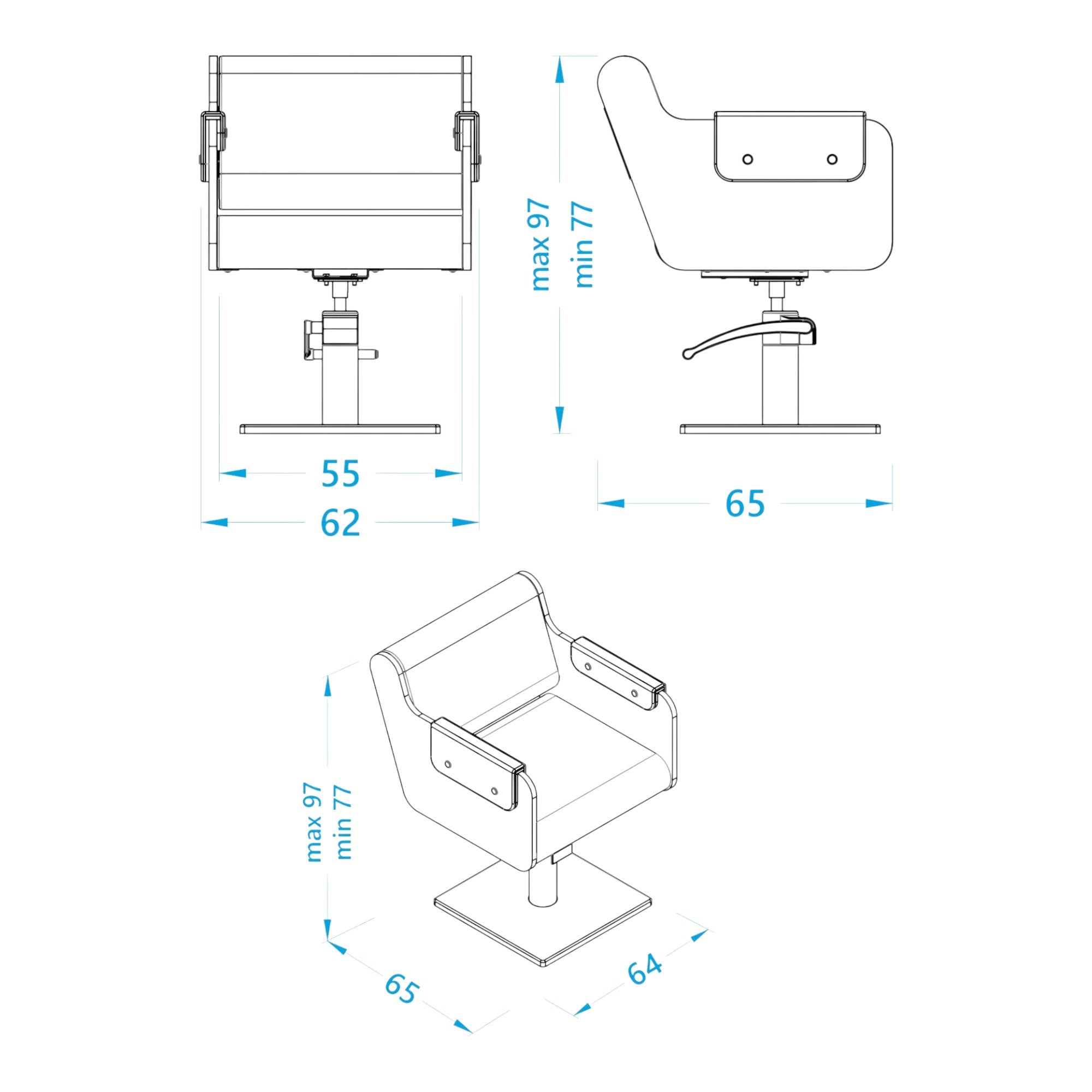 Alpeda - Kai Styling Chair (Gold Finish)