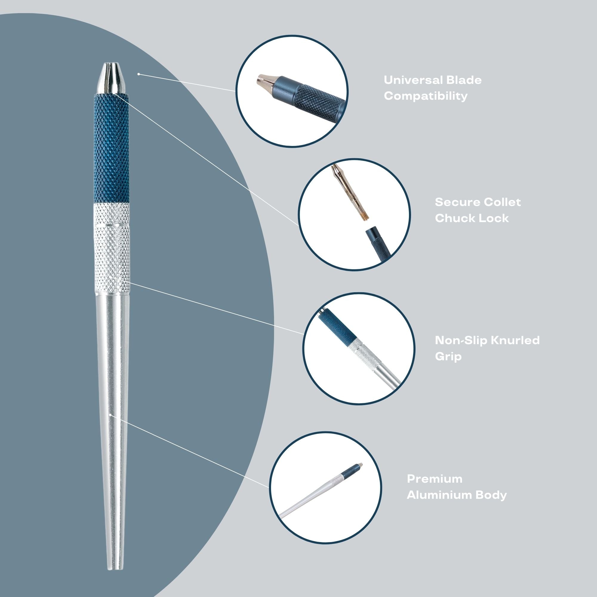 Kiepe - 440 Aluminium Handle for Scalpel & Gouge Blades