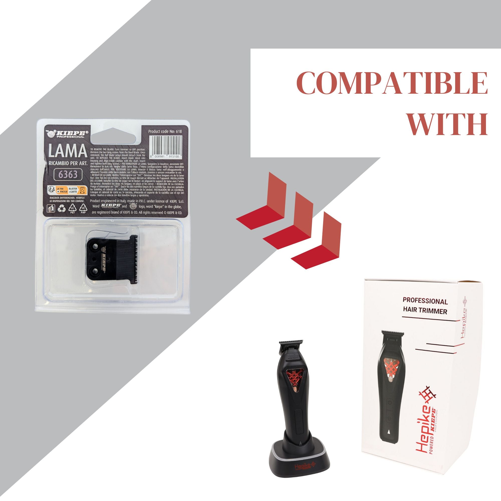 Kiepe - 618 Clipper Blade Set for Hepike Clipper