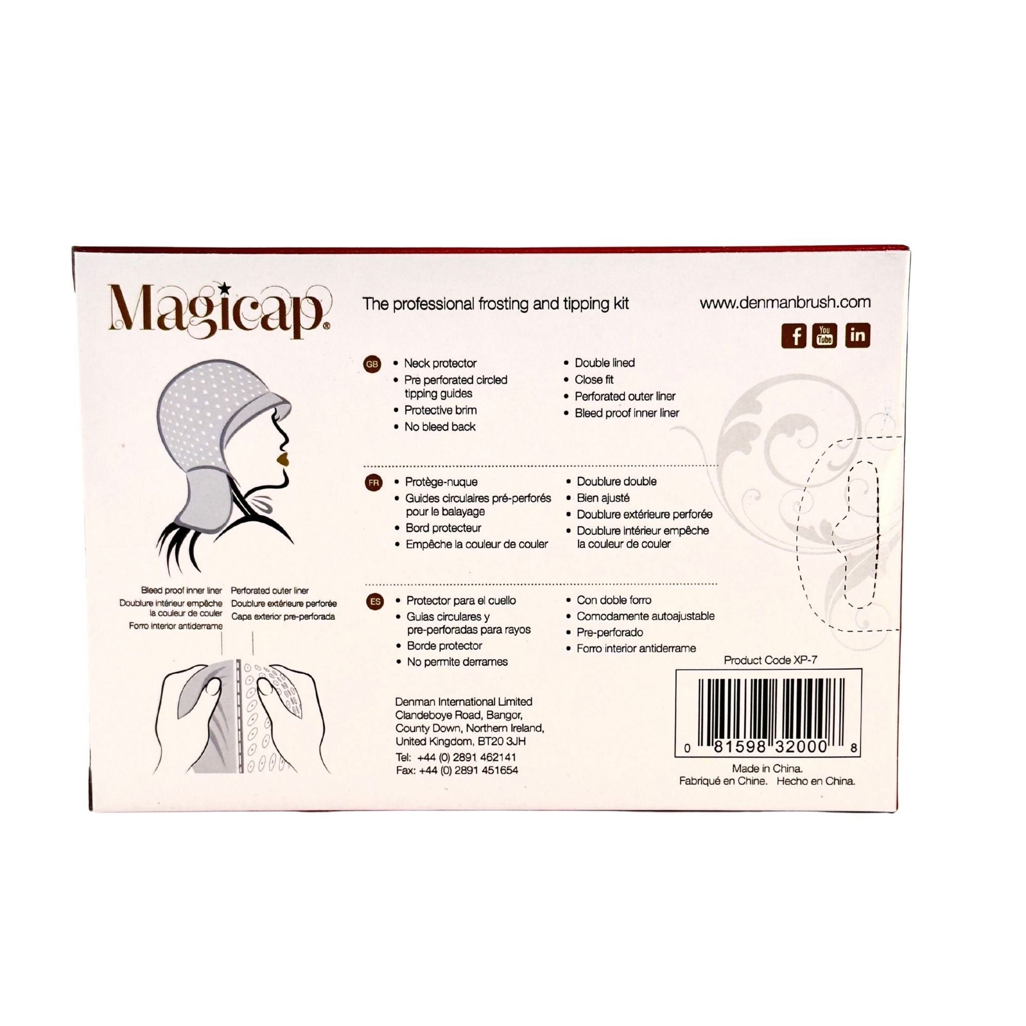 Denman - Magicap Disposable 4 Pack With Neck Protector